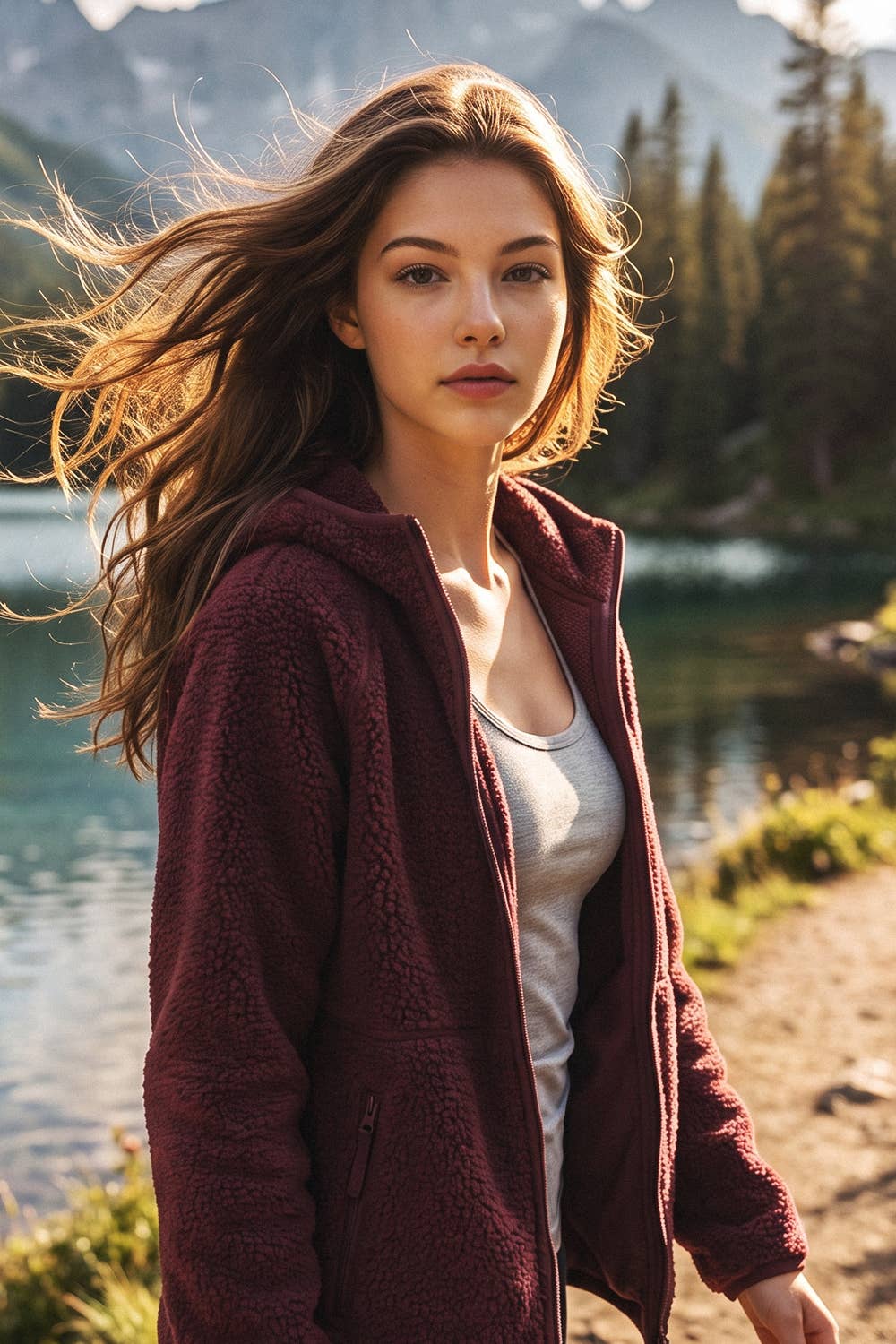 Destiny Sherpa Hooded Jacket