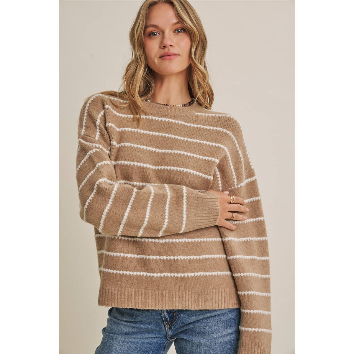 Blythe Contrast Stripe Sweater