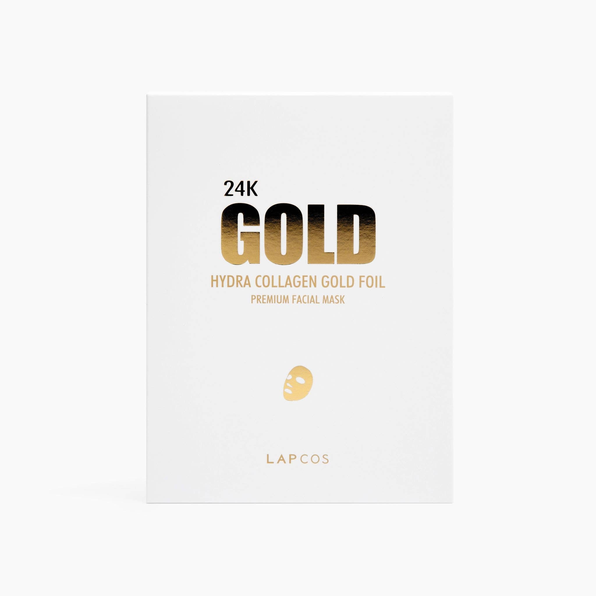 24K Gold Foil Premium Collagen Face Mask