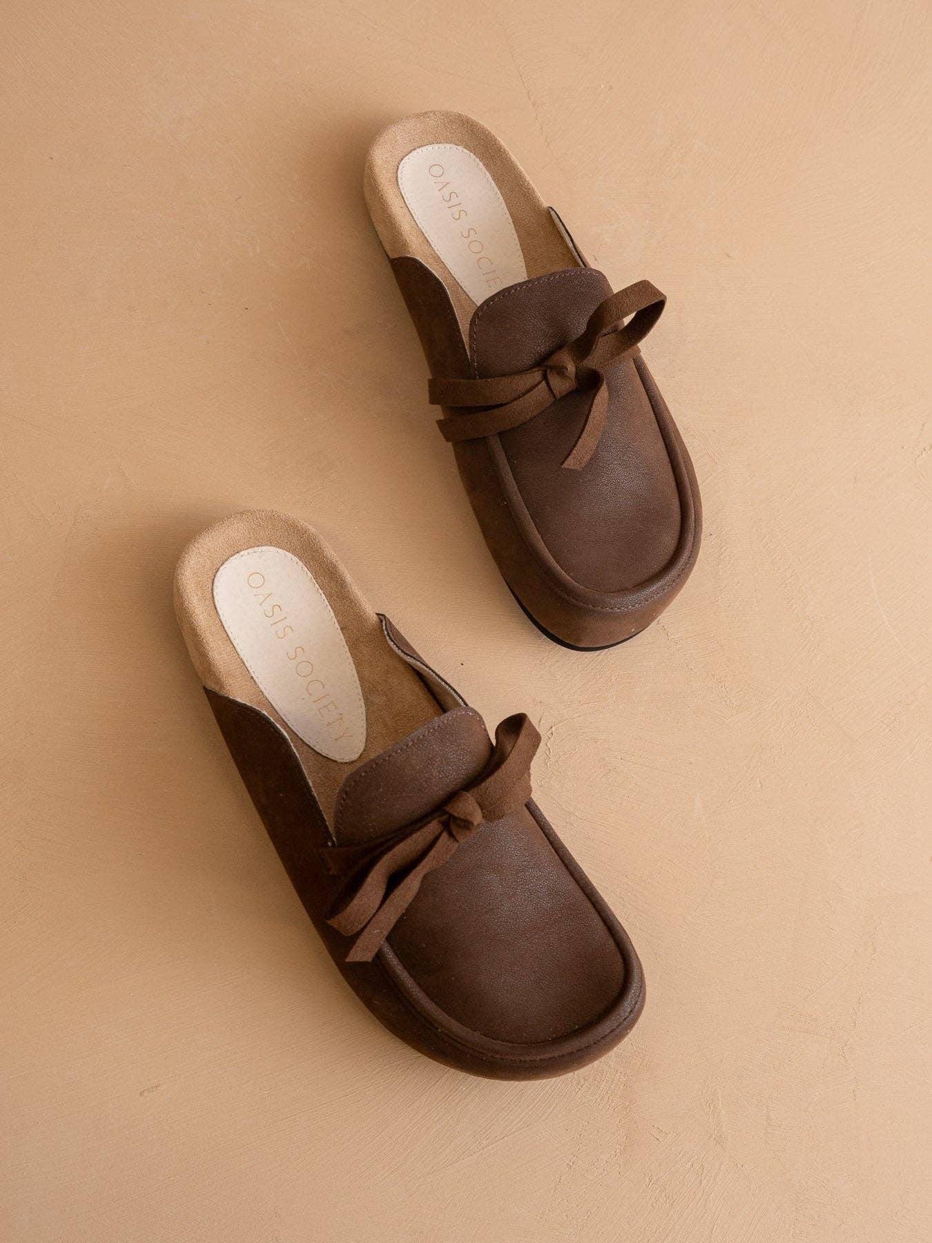 The Stevie | Coffee Tie Mule Loafer
