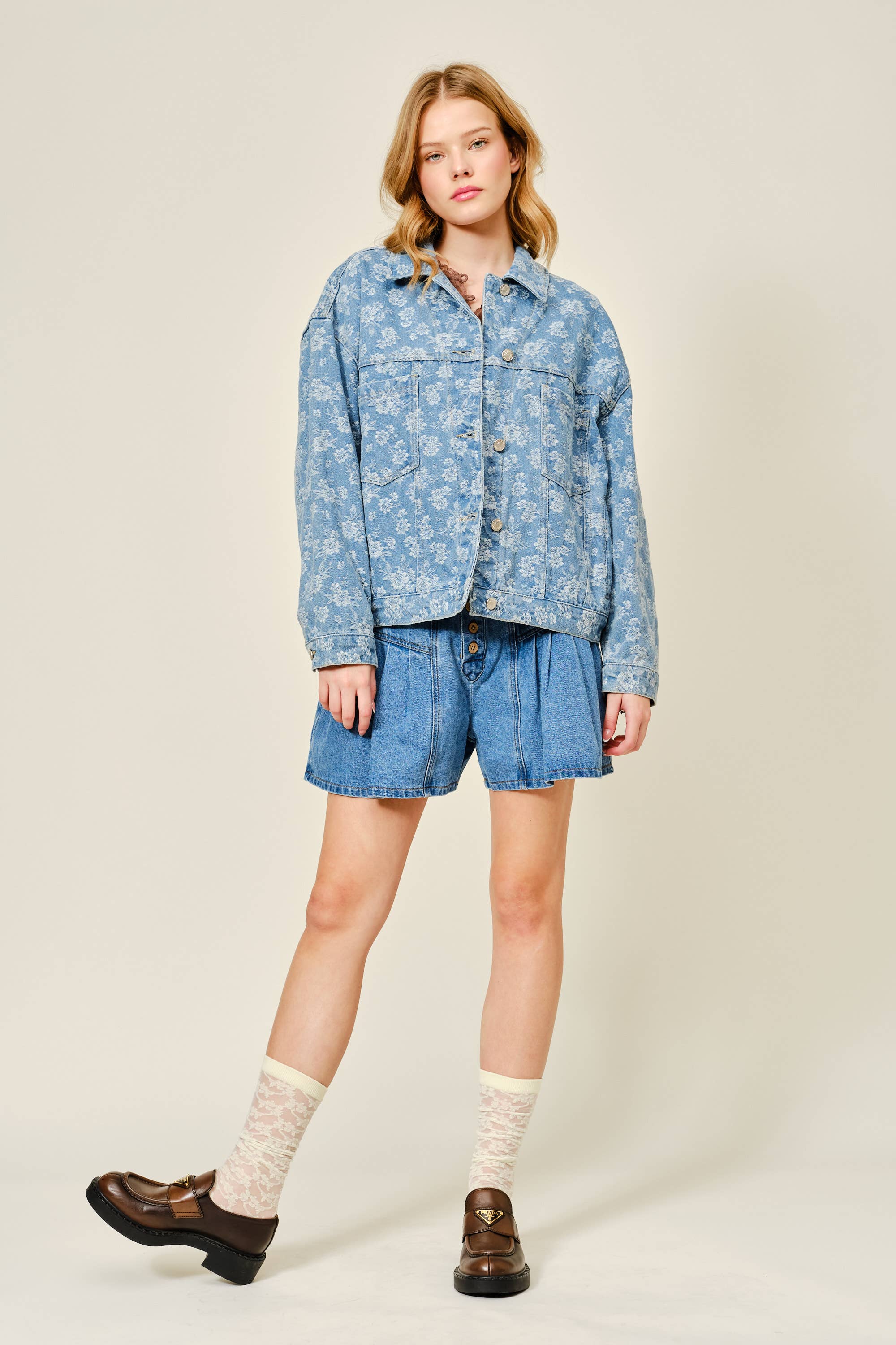 Lily Floral Denim Jacket