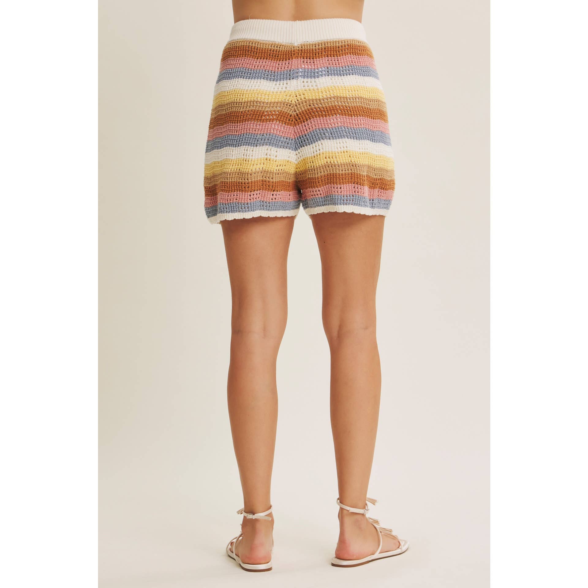 Civana Striped Sweater Shorts