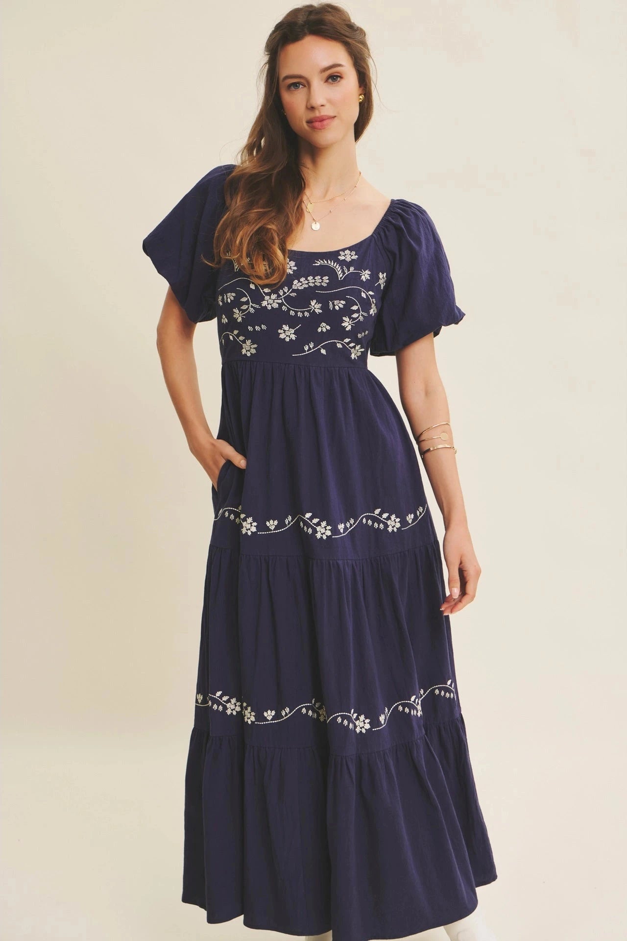 Jordan Embroidered Maxi Dress