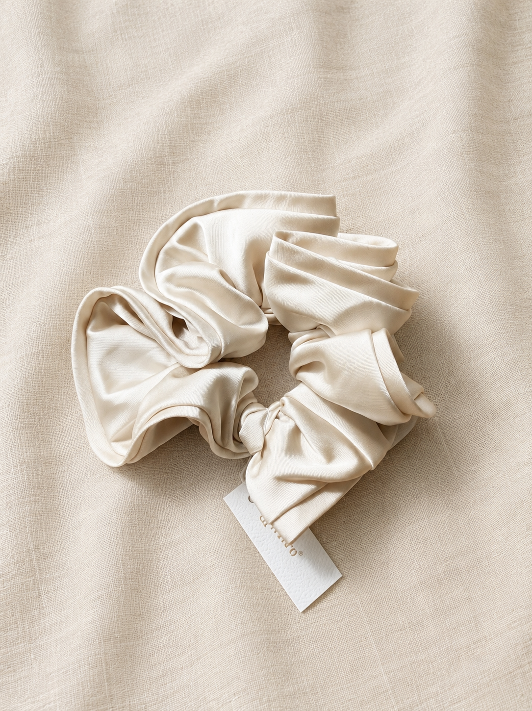 Neutral Mega Satin Scrunchie