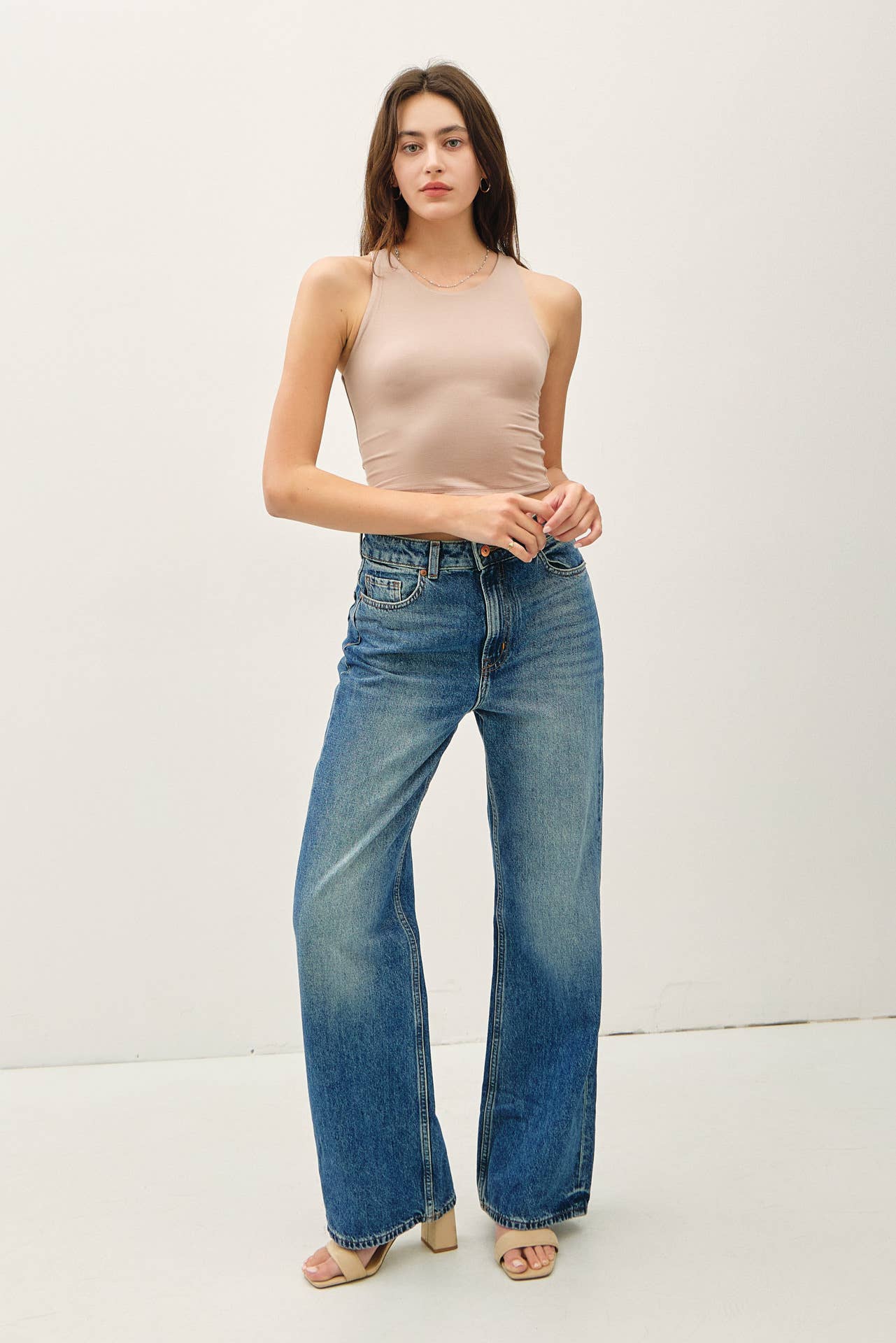 Ivy Double Lined Cropped Tank