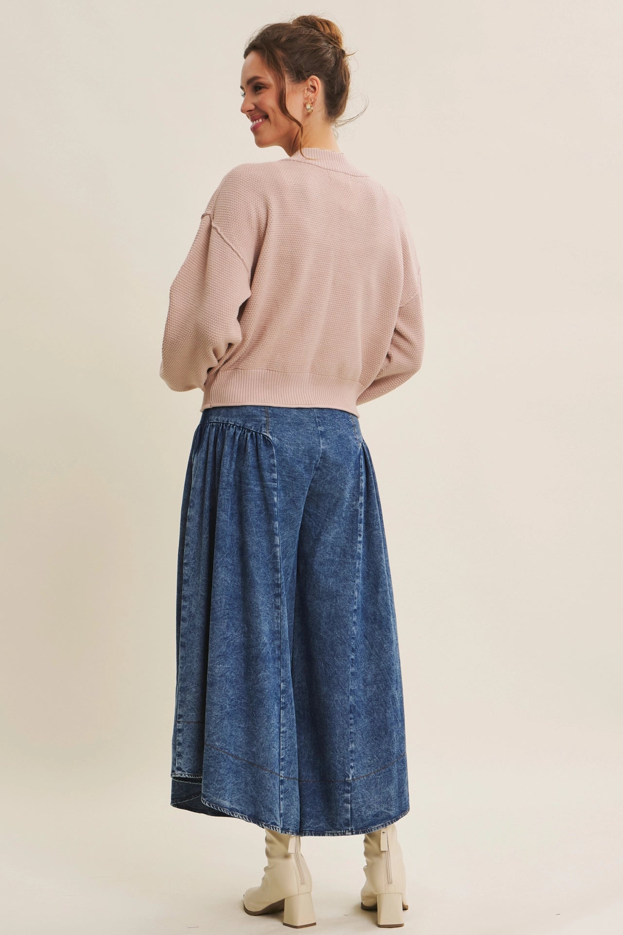 Rachel Waffle Open Cardigan