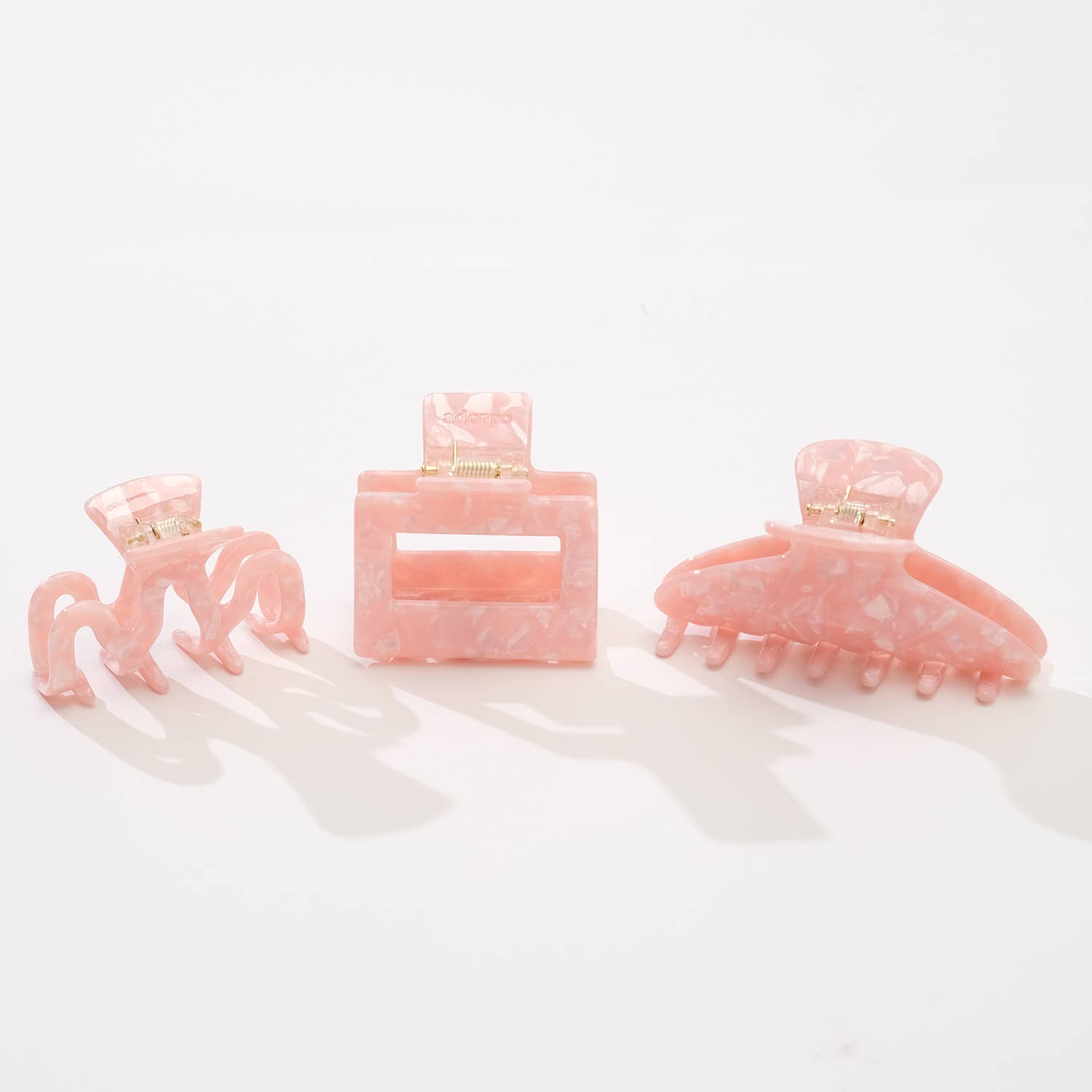 Saltwater Pink Assorted Small/Medium Claw Clips