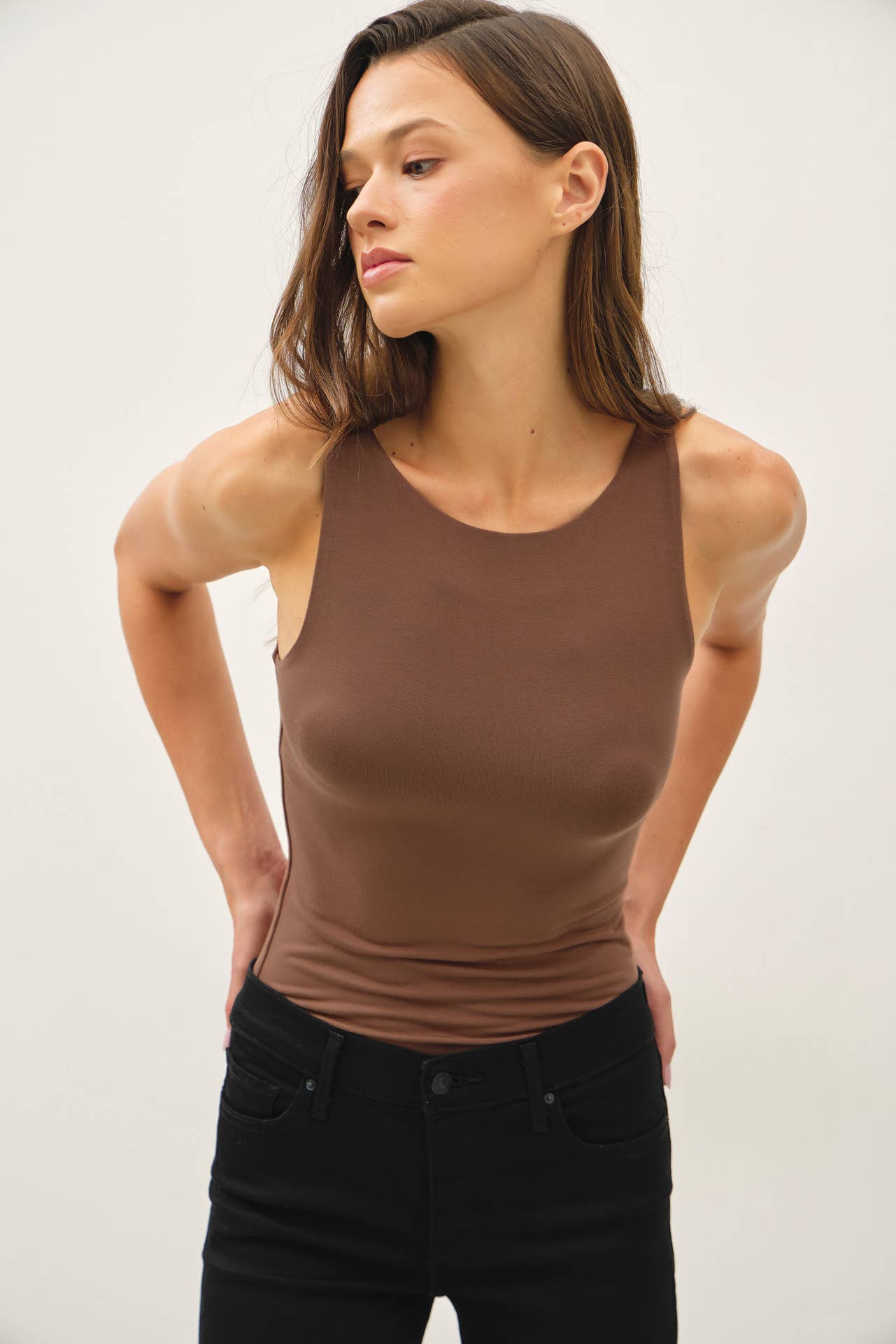 Finnley Boat Neck Double Lined Tank