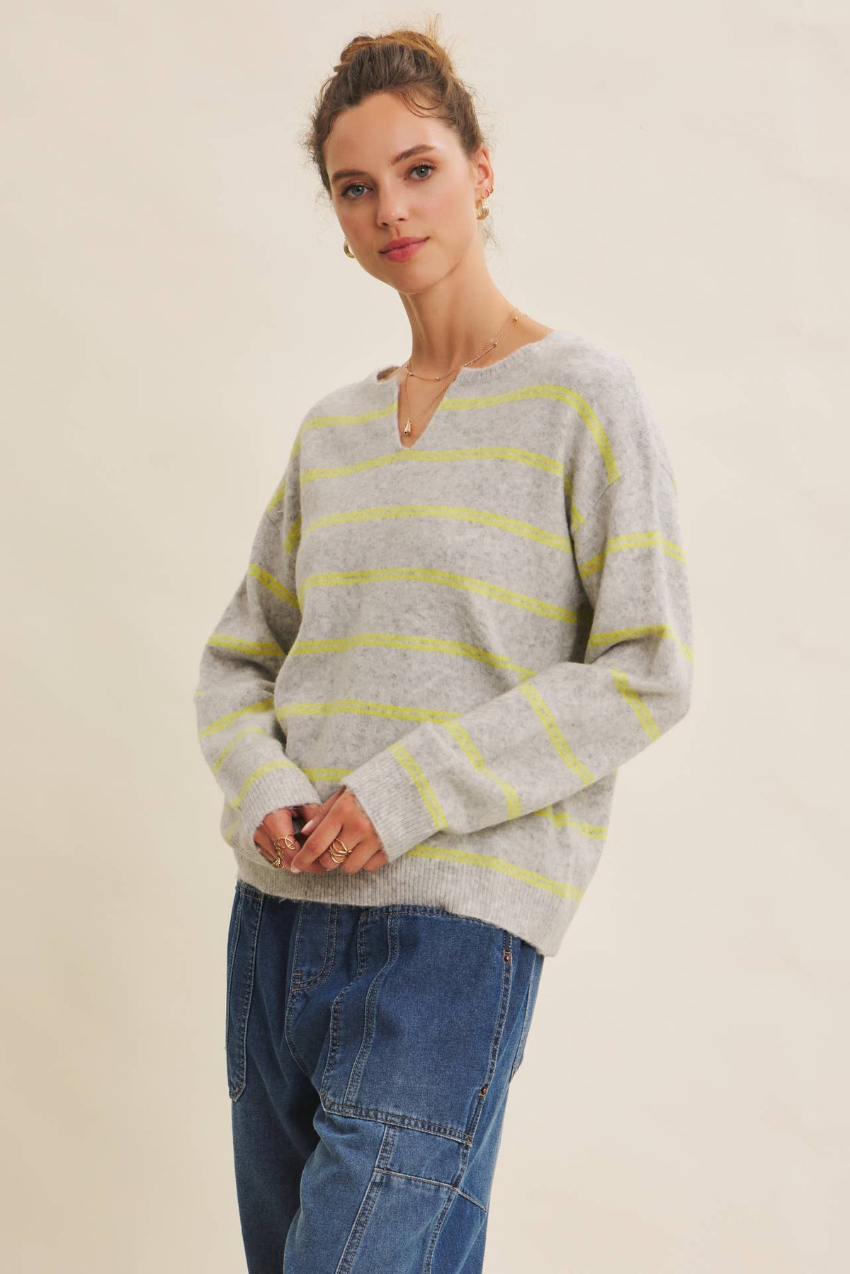 Lane Oversized Striped Sweater