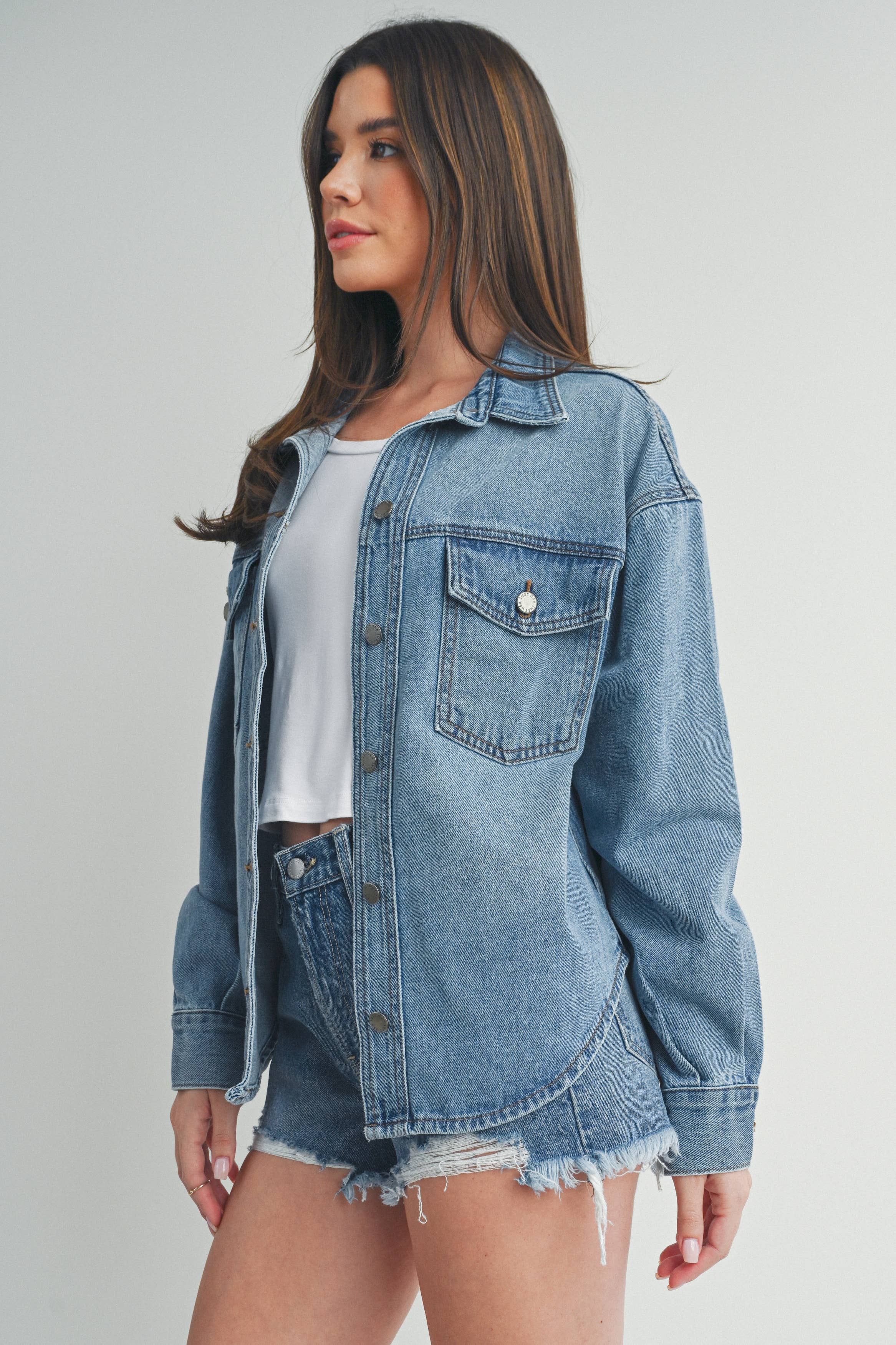 Mia Denim Shacket