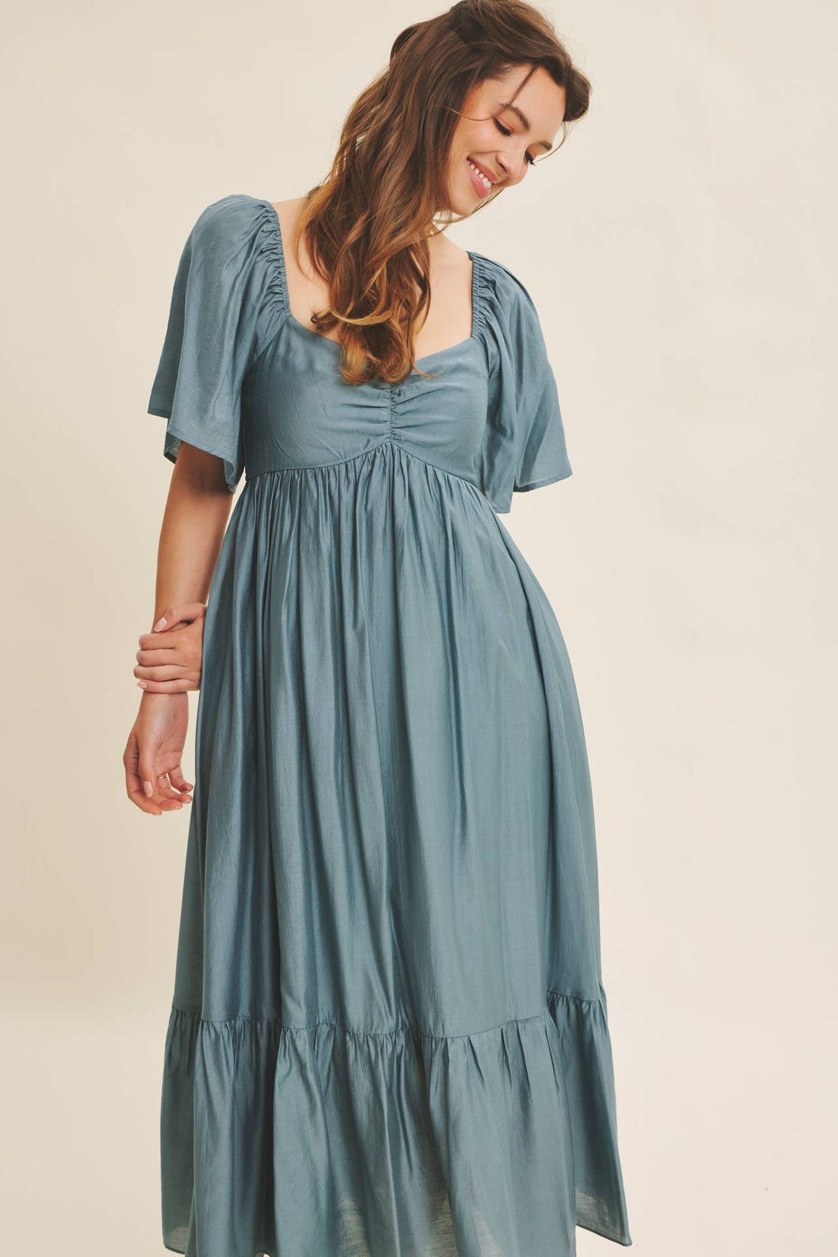 Kyla Sweetheart Midi Dress