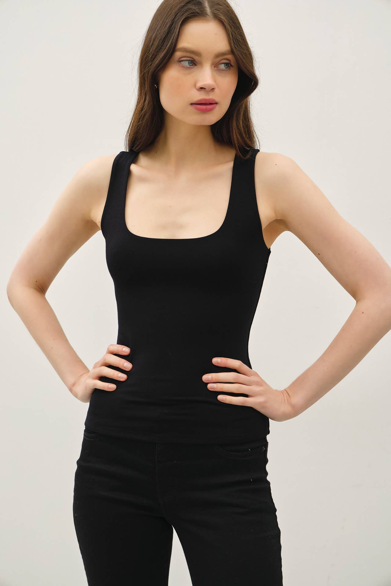 Presley Double Lined Square Neck Tank