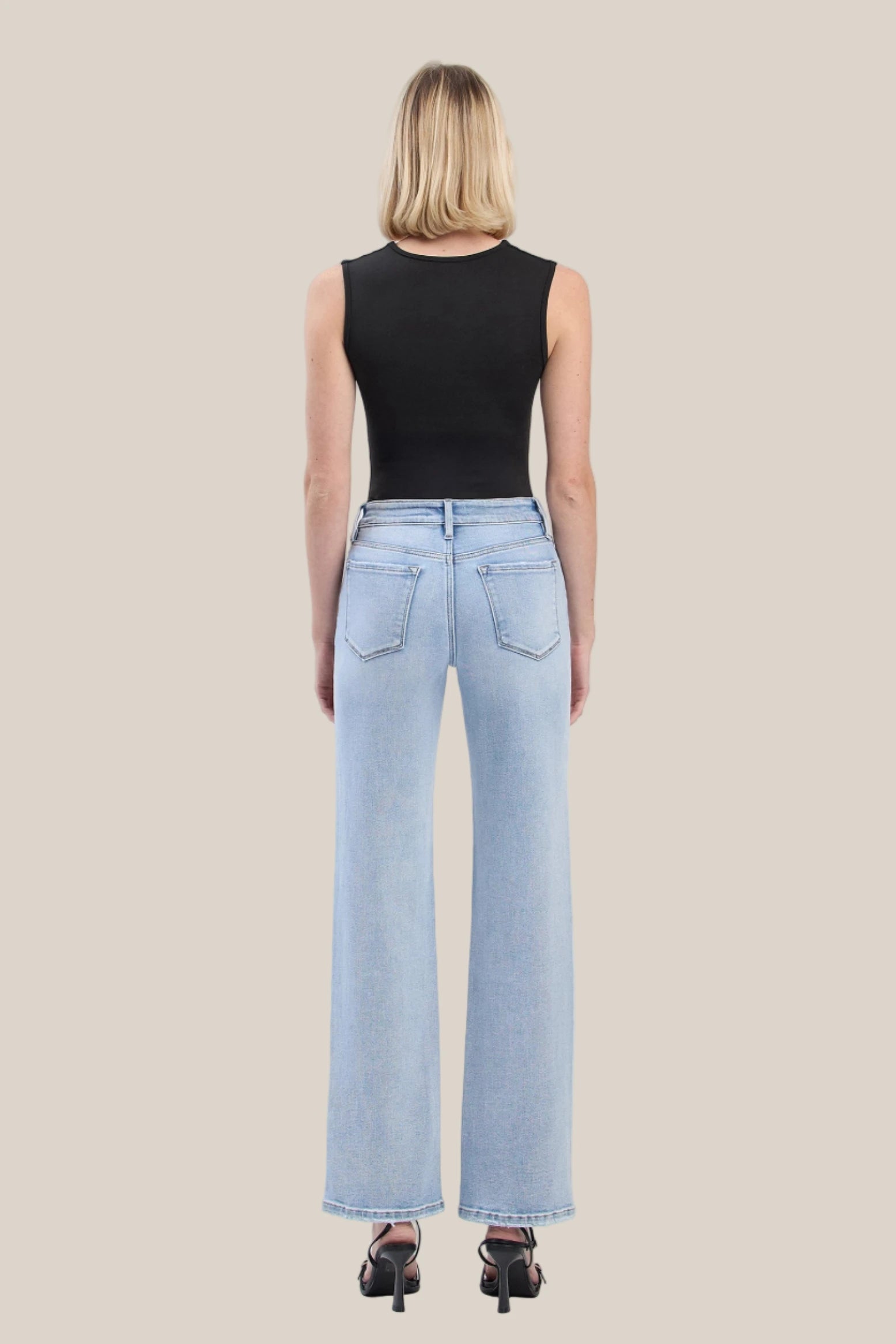 Julia High Rise Slim Wide Leg Jeans