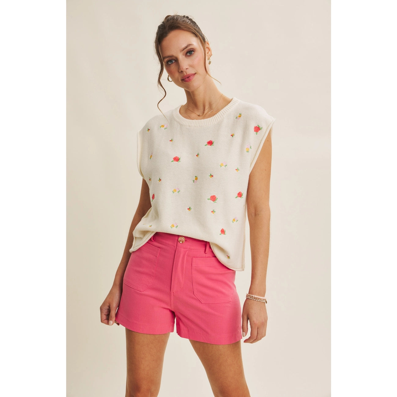 Katie Cotton Linen Shorts
