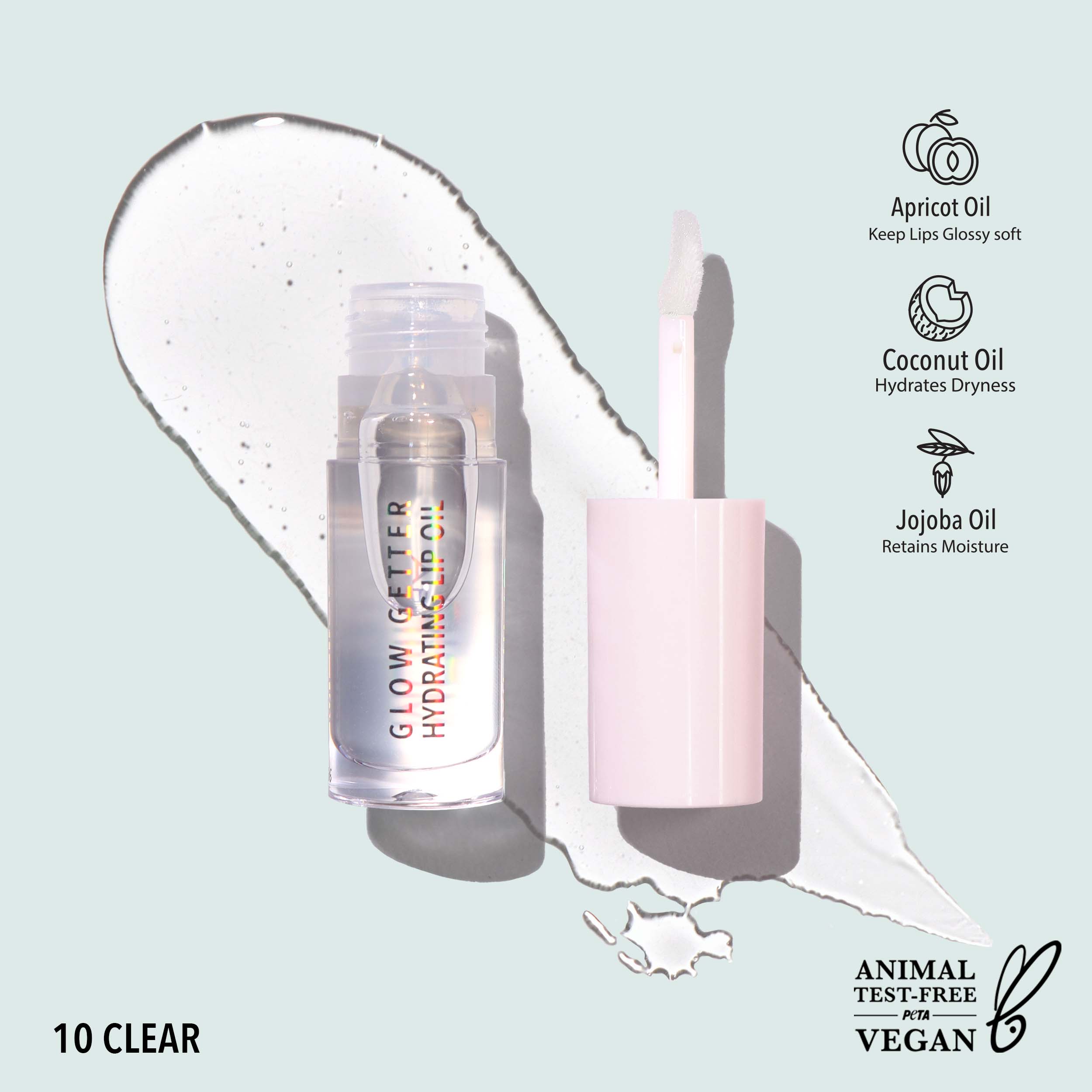 Glow Getter Hydrating Lip Oil - 010 - Clear