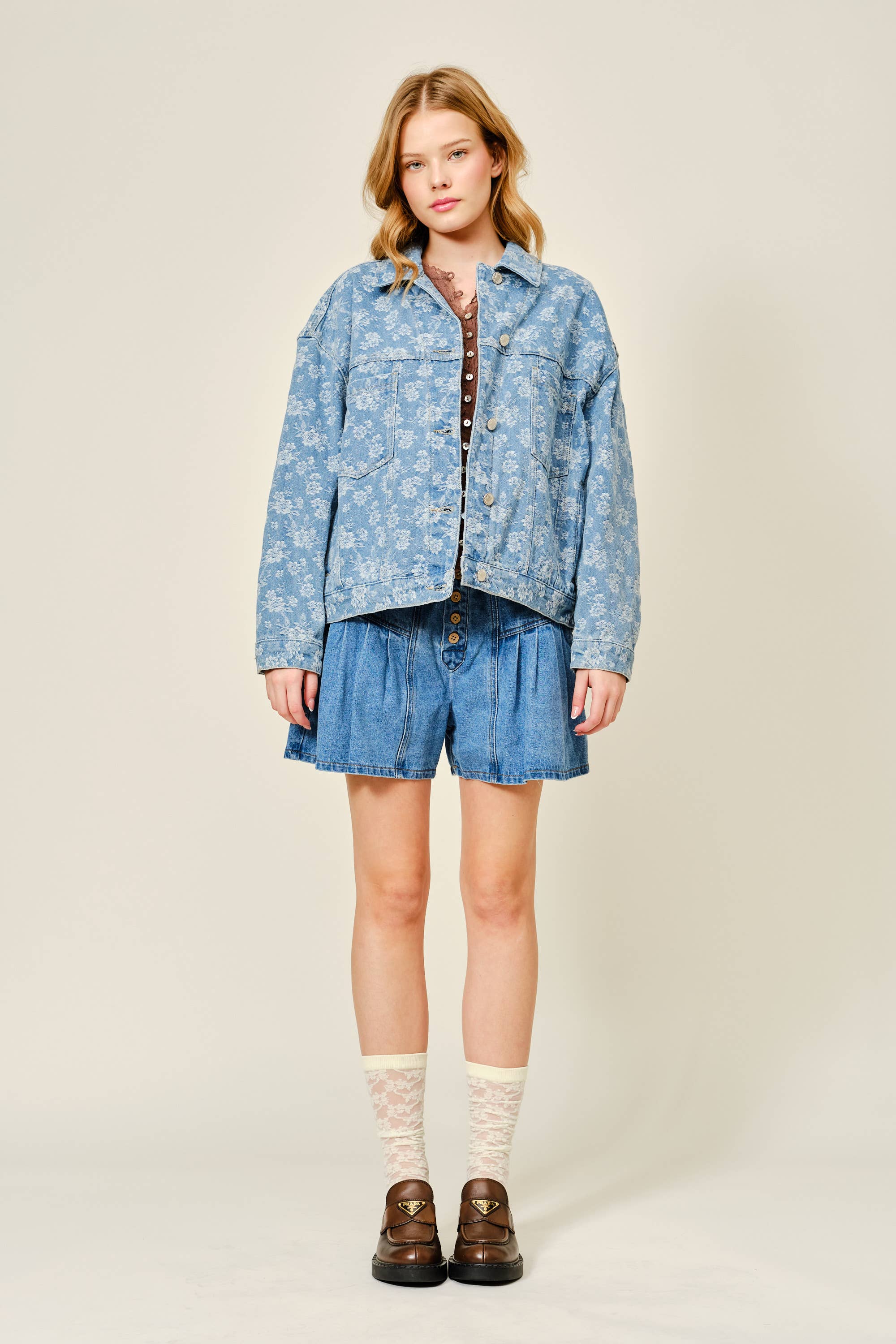 Lily Floral Denim Jacket