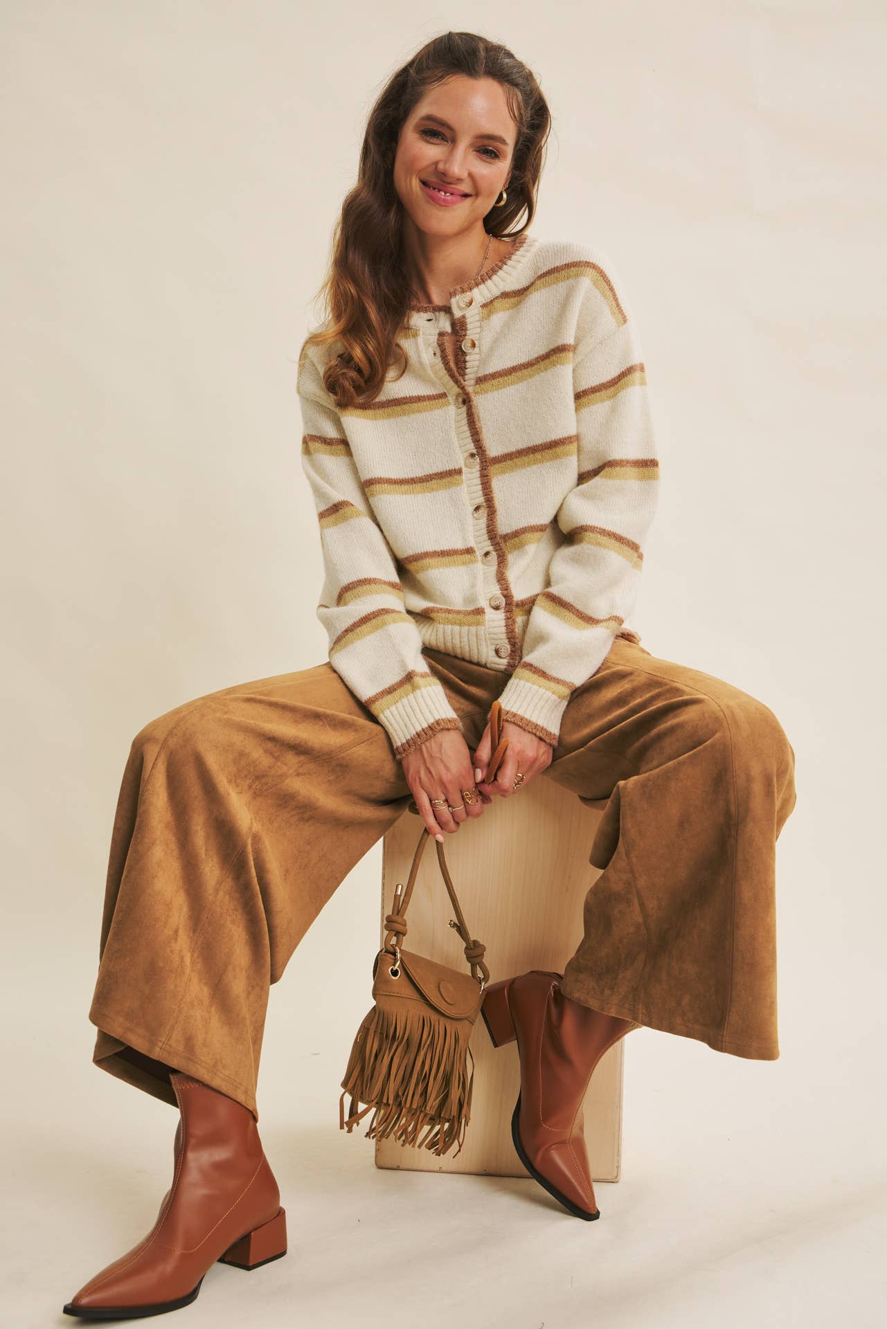 Raina Striped Cardigan