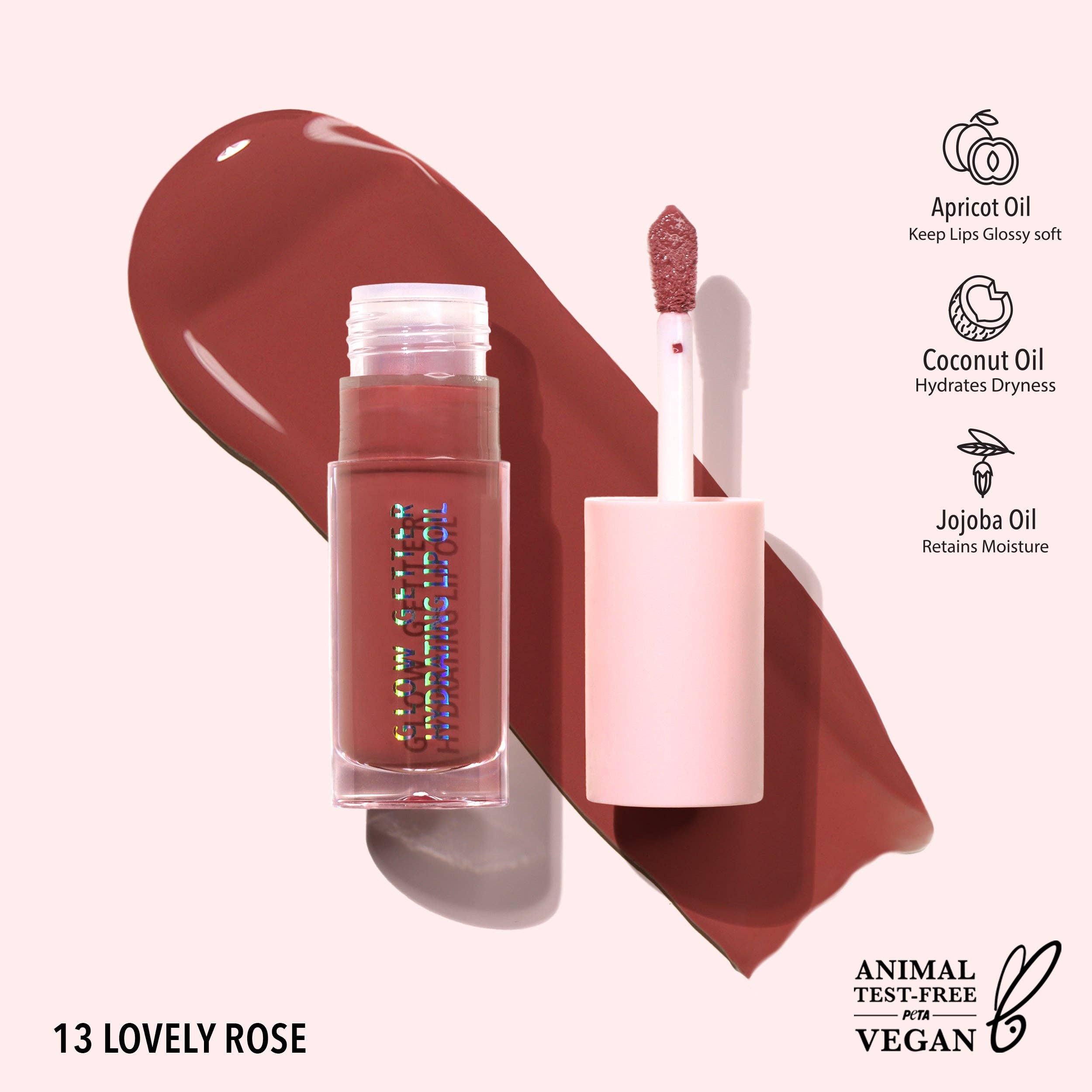 Glow Getter Hydrating Lip Oil - 013 - Lovely Rose
