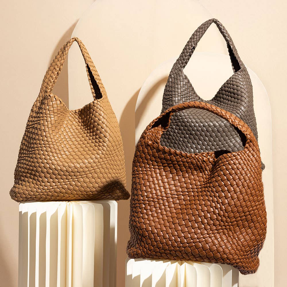 Johanna Espresso Recycled Vegan Leather Shoulder Bag