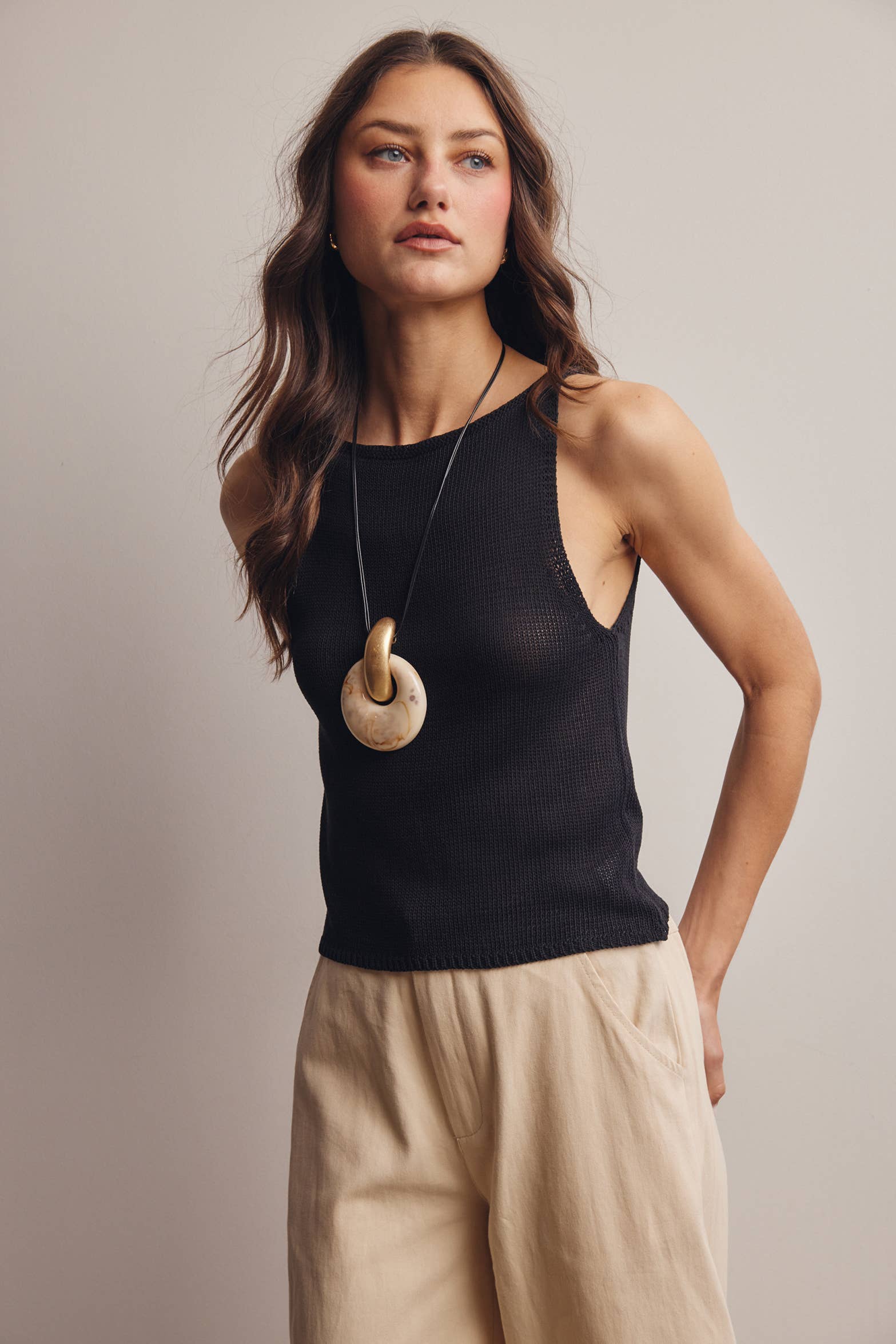 Jane Cotton Sweater Tank