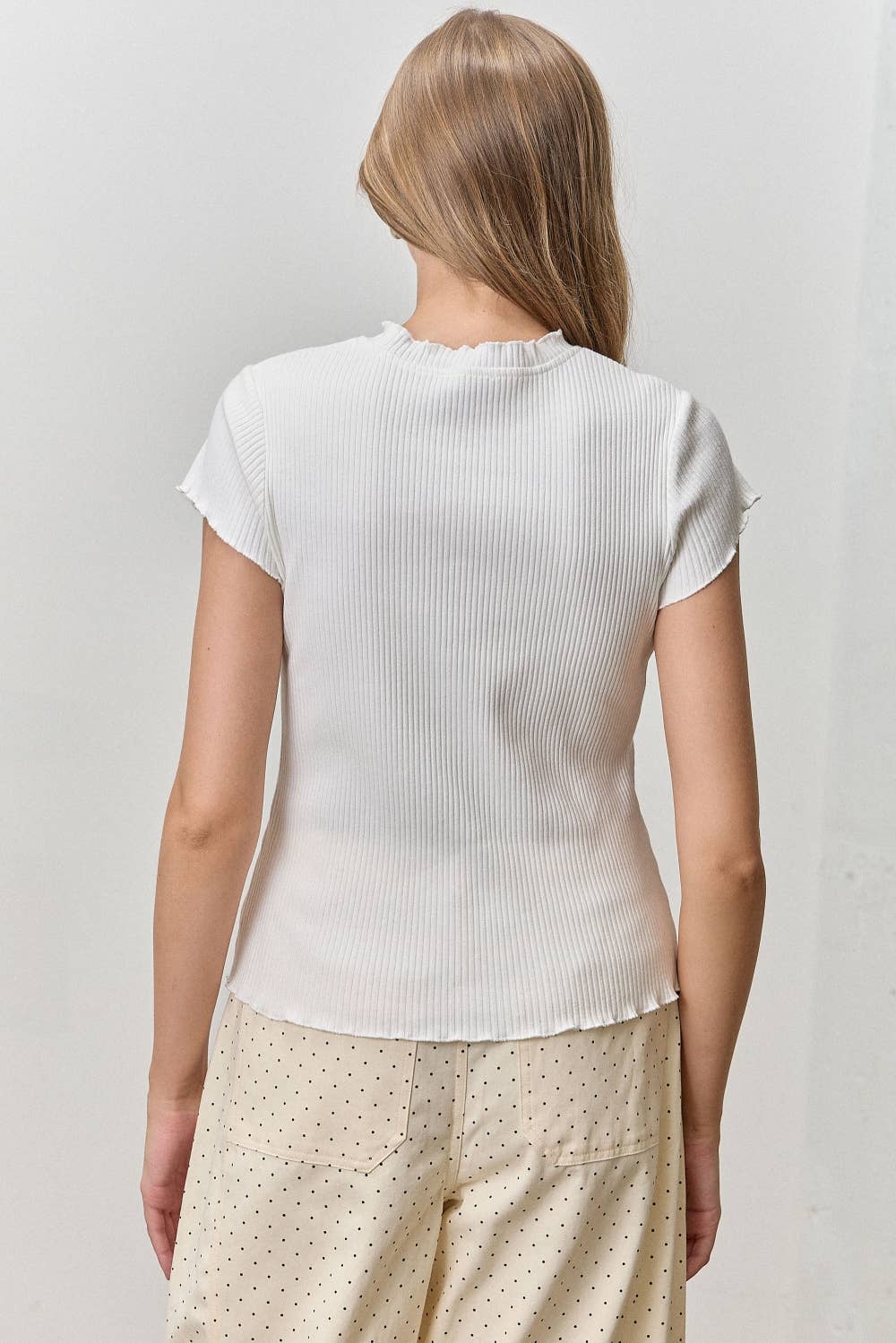 Delia Rib Knit Tee