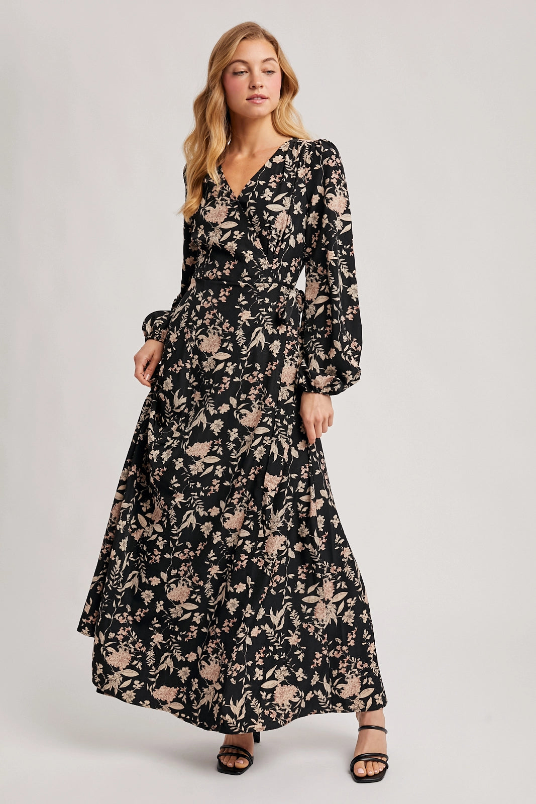 Sabrina Floral Wrap Maxi Dress