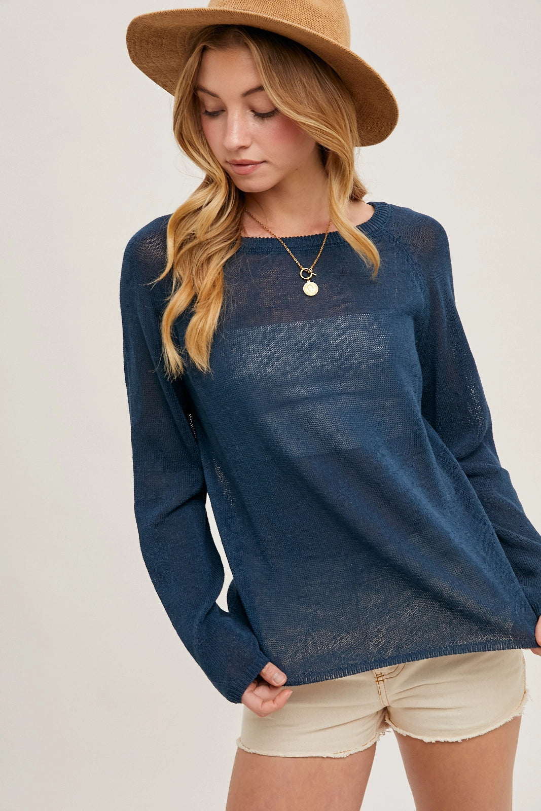 Cayla Sheer Knit Sweater