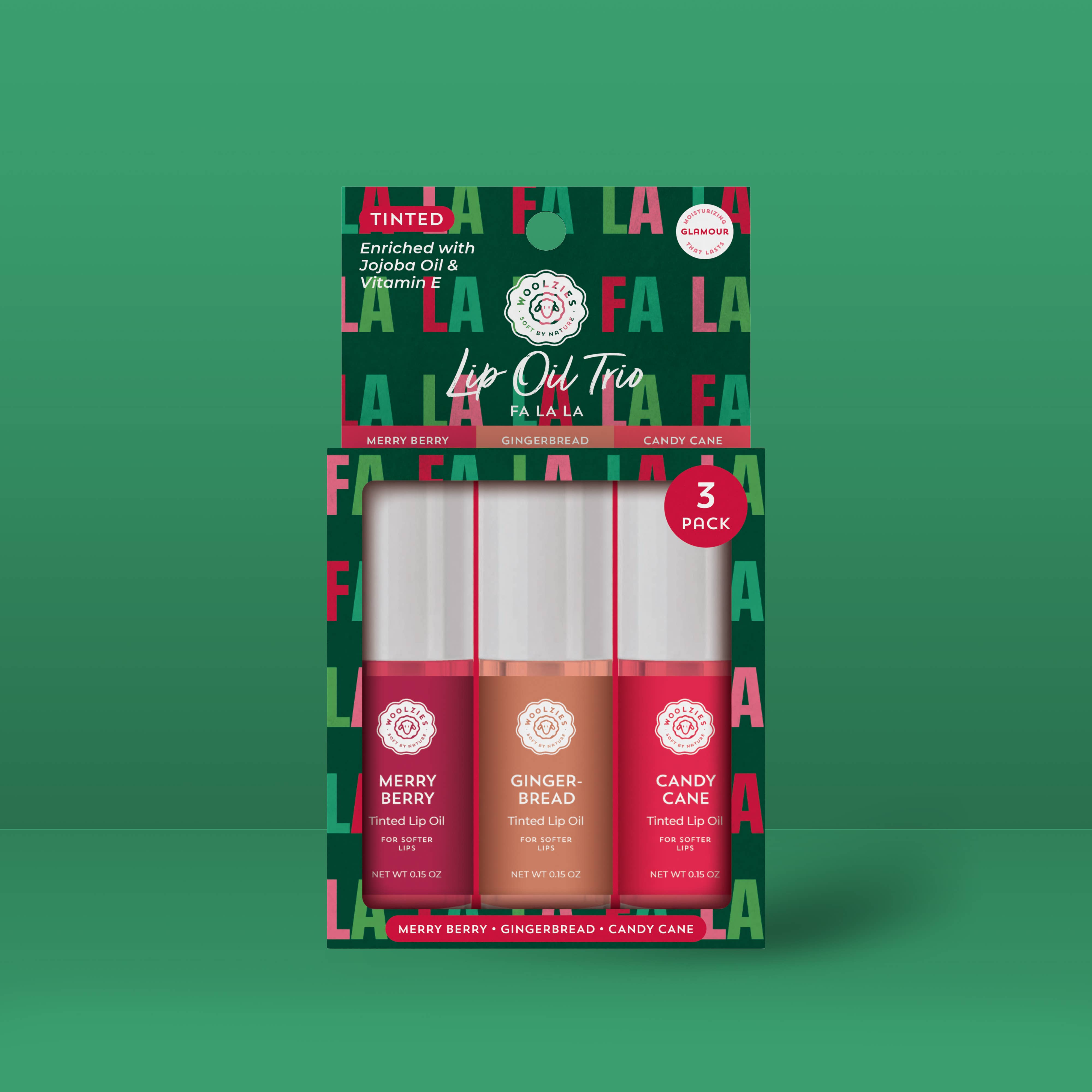 Tinted Lip Oil Trio –  Fa La La