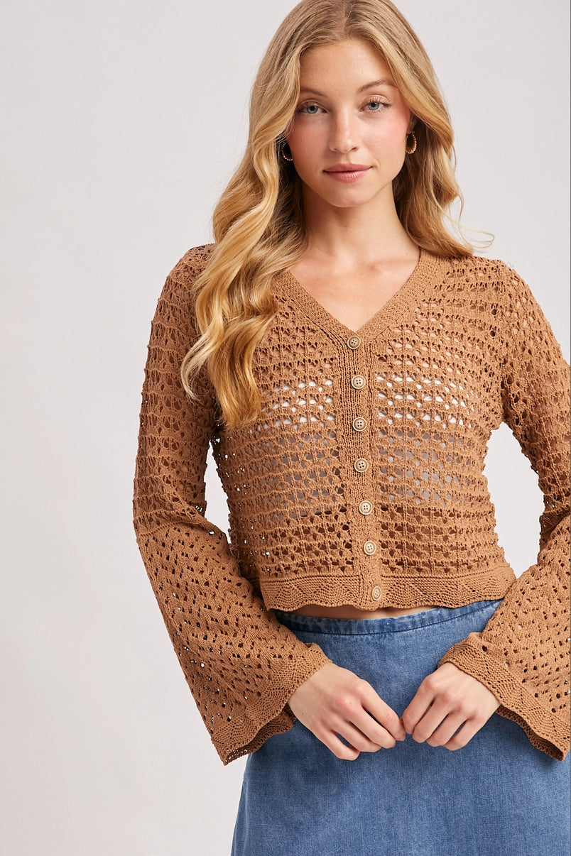 Louise Crochet Cardigan