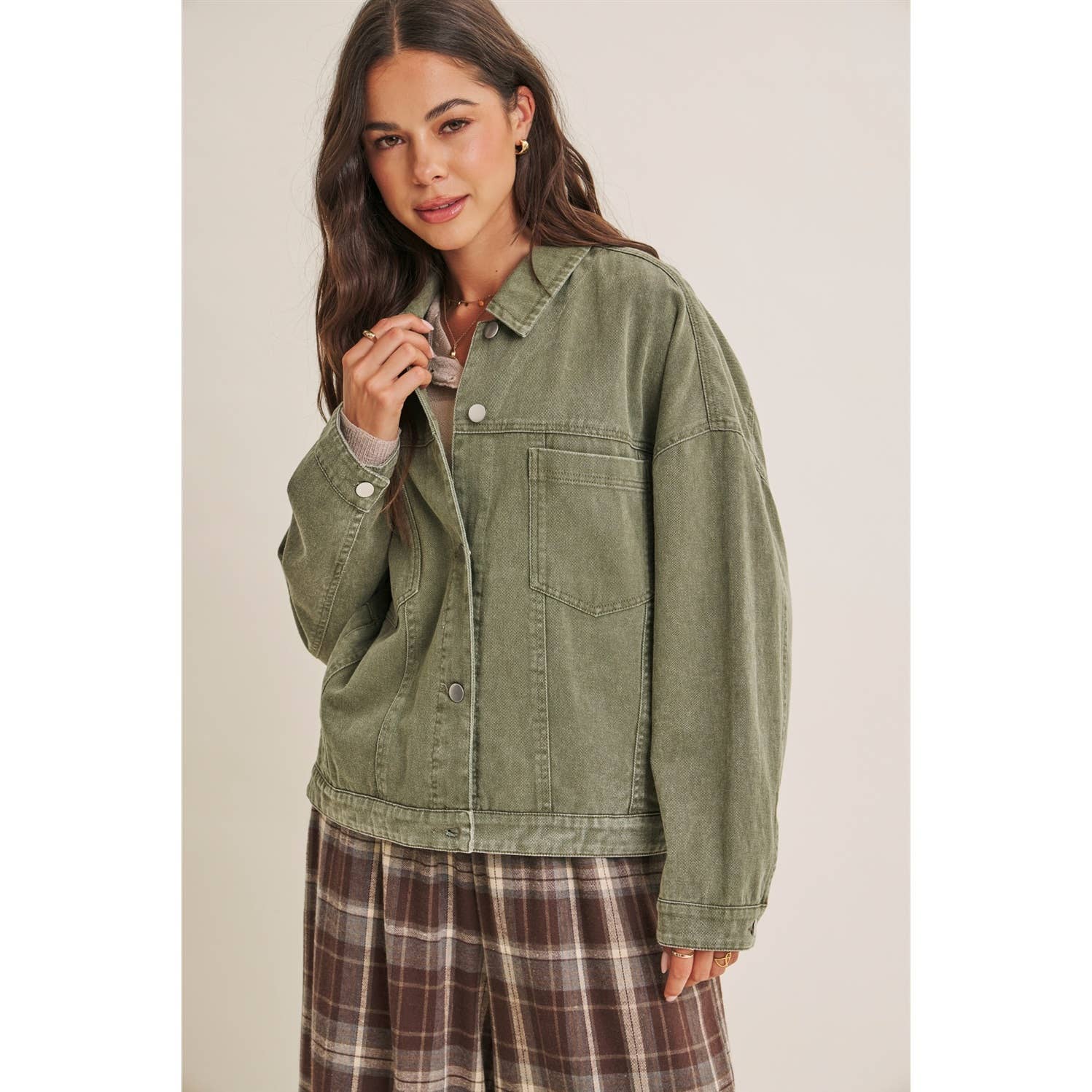 Sierra Oversized Twill Jacket