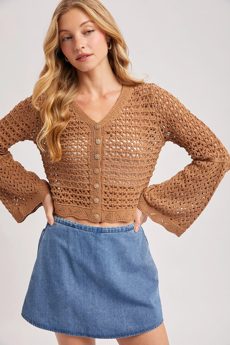 Louise Crochet Cardigan