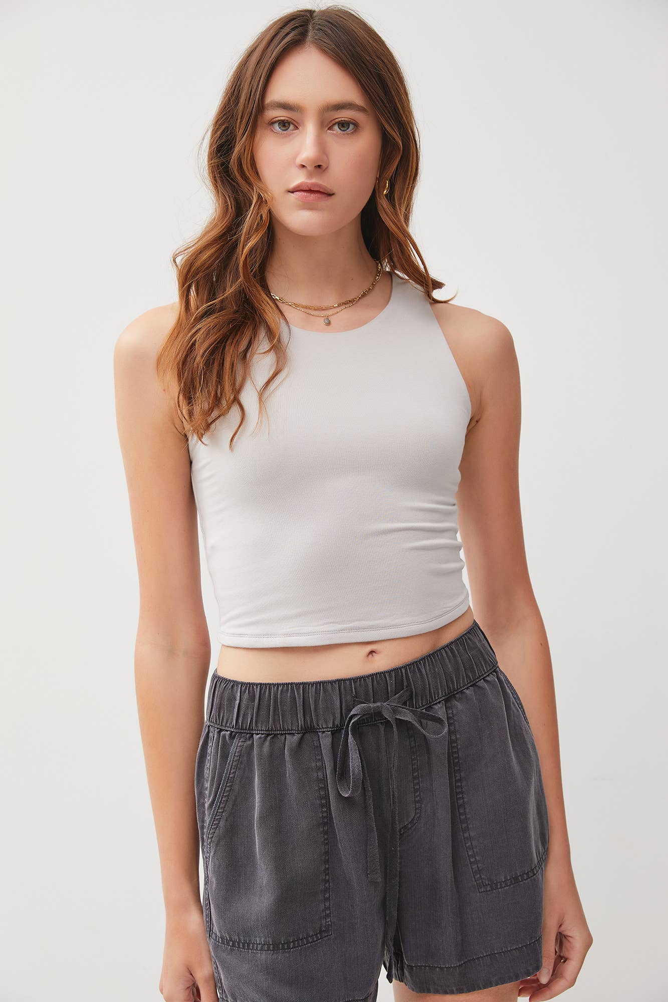 Ivy Double Lined Cropped Tank
