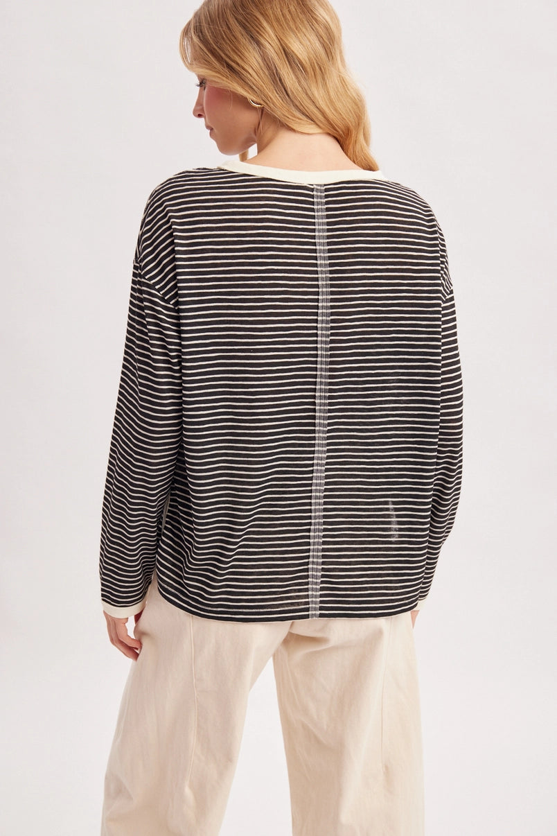 Skye Striped Long Sleeve Top