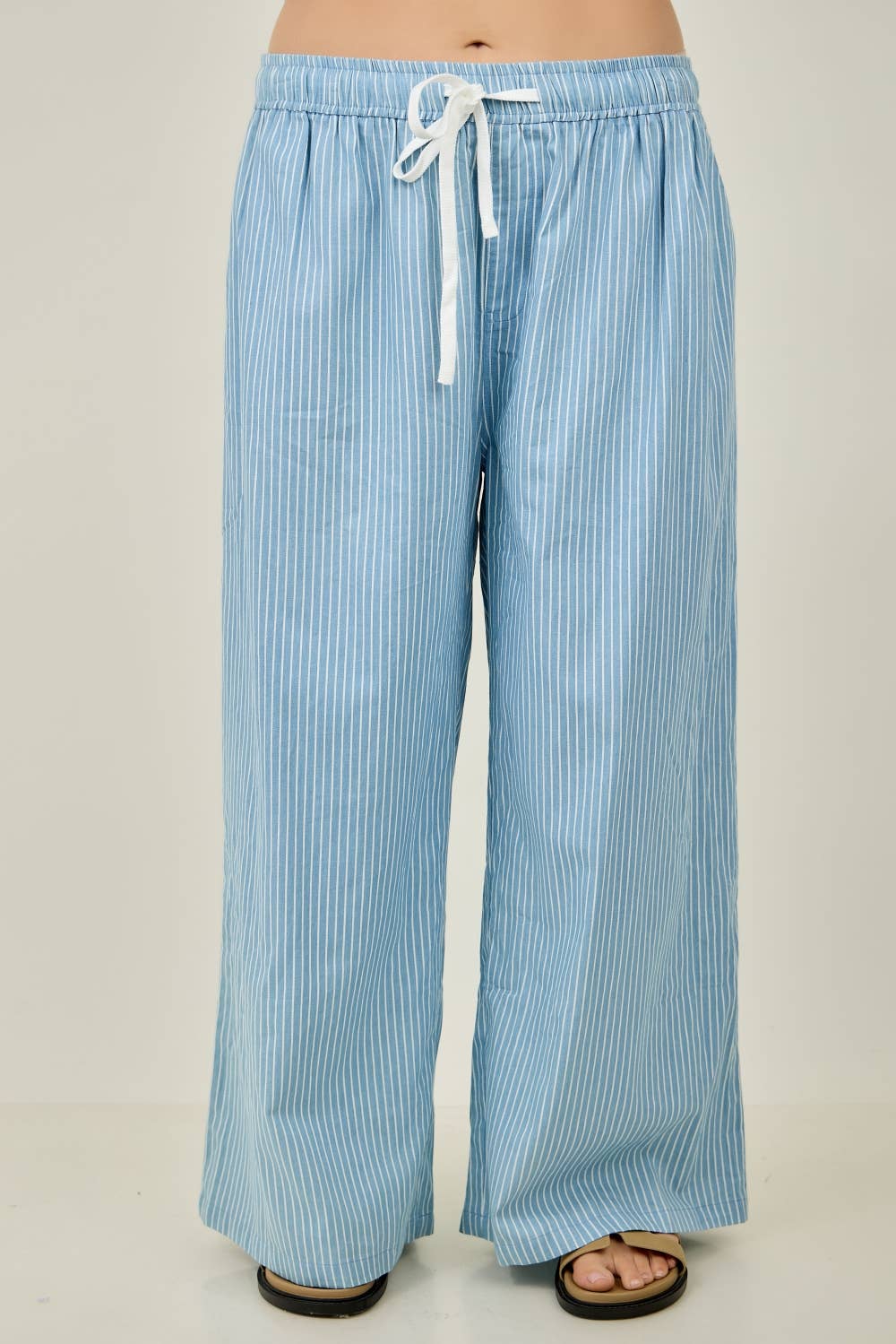 Sasha Pinstripe Wide Leg Pant