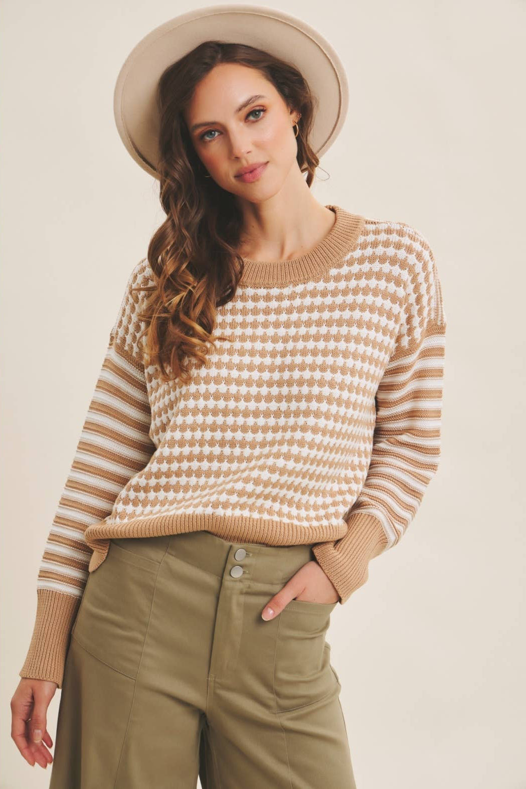 Grace Striped Crewneck Sweater