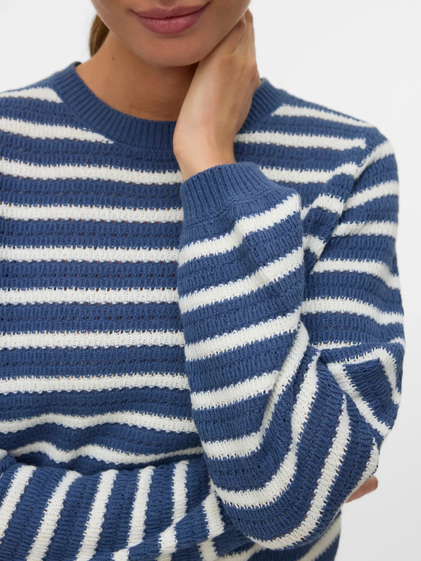 Georgia Striped Cotton Sweater