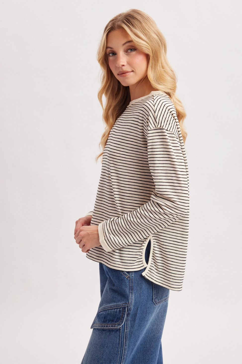 Skye Striped Long Sleeve Top