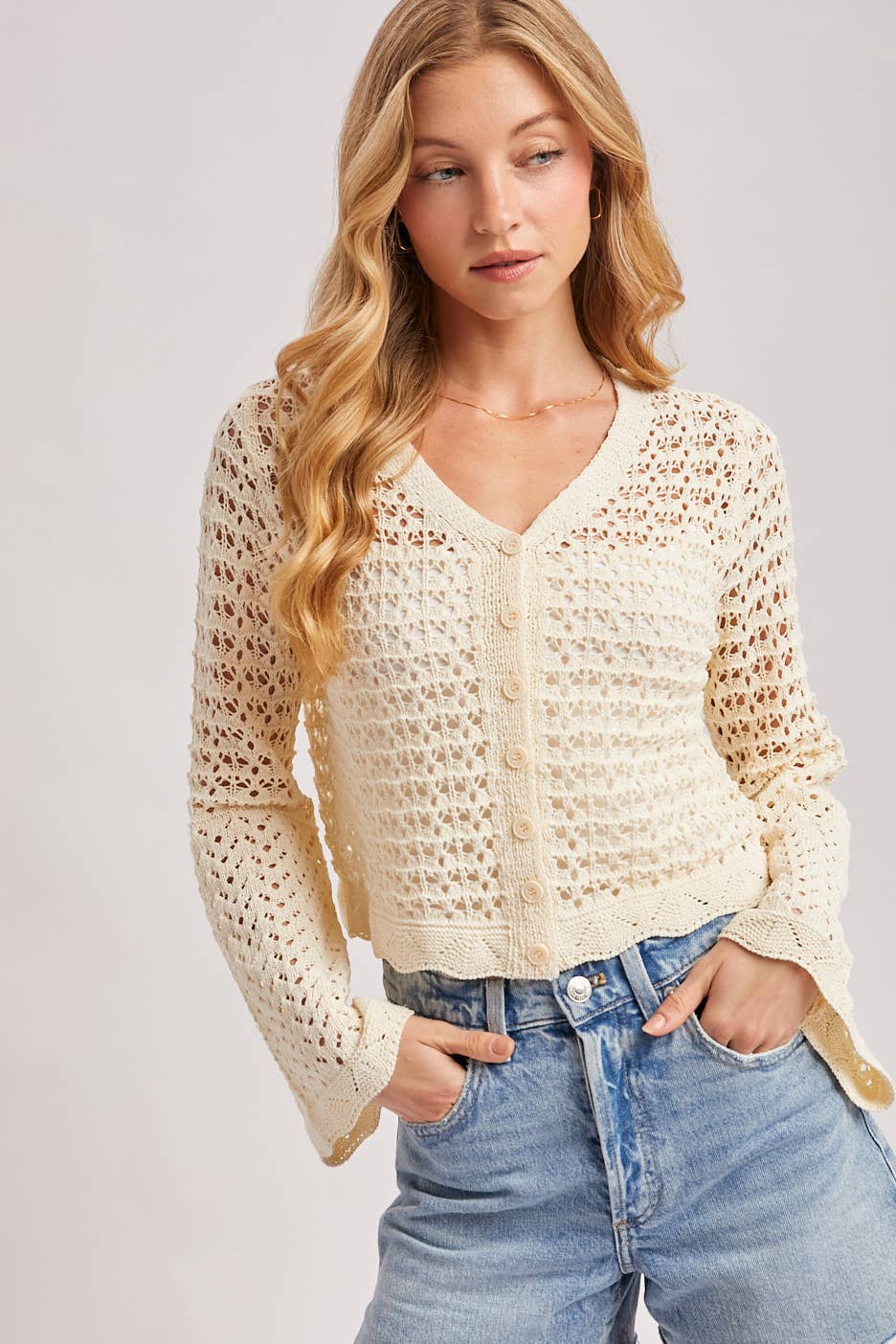 Louise Crochet Cardigan