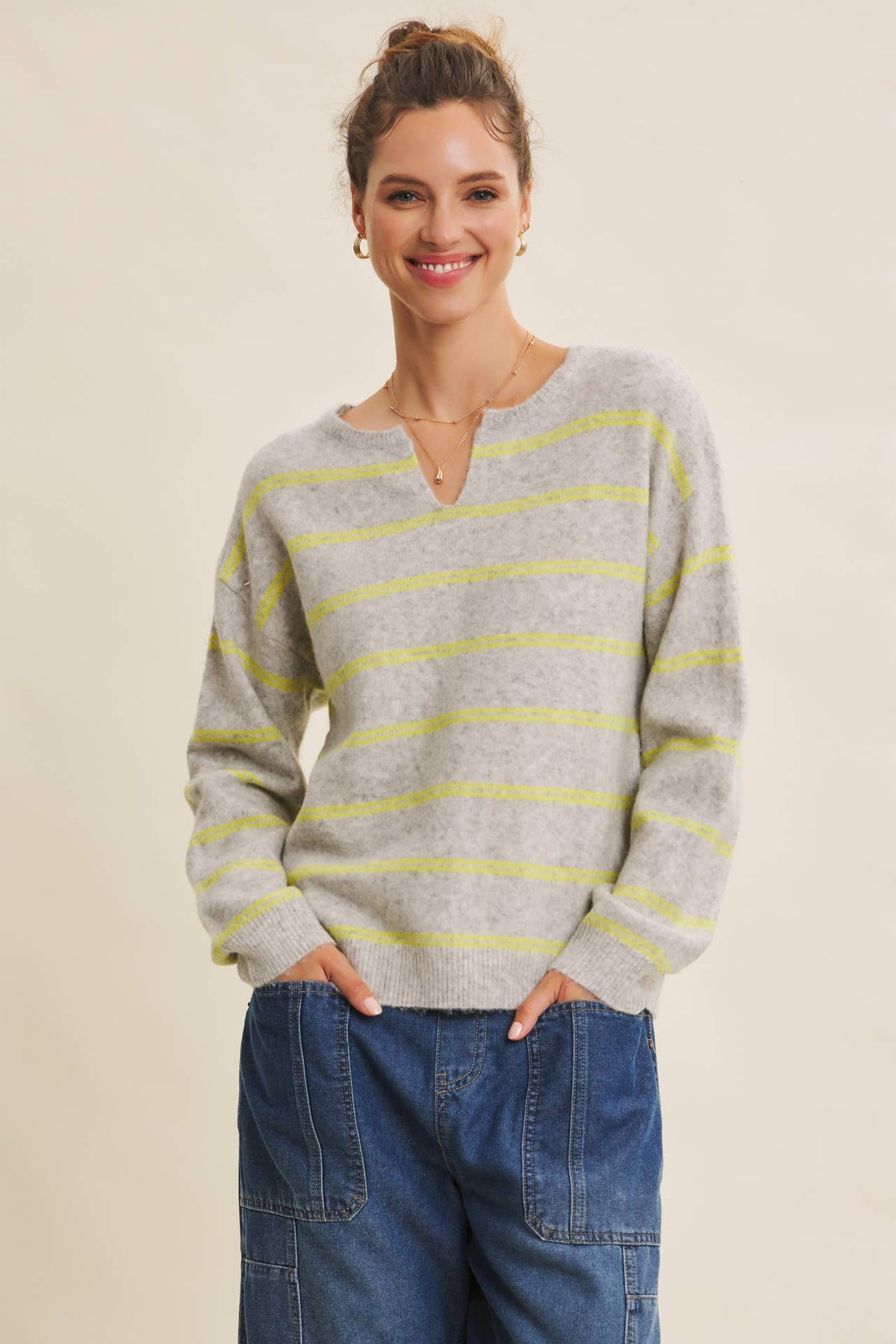 Lane Oversized Striped Sweater
