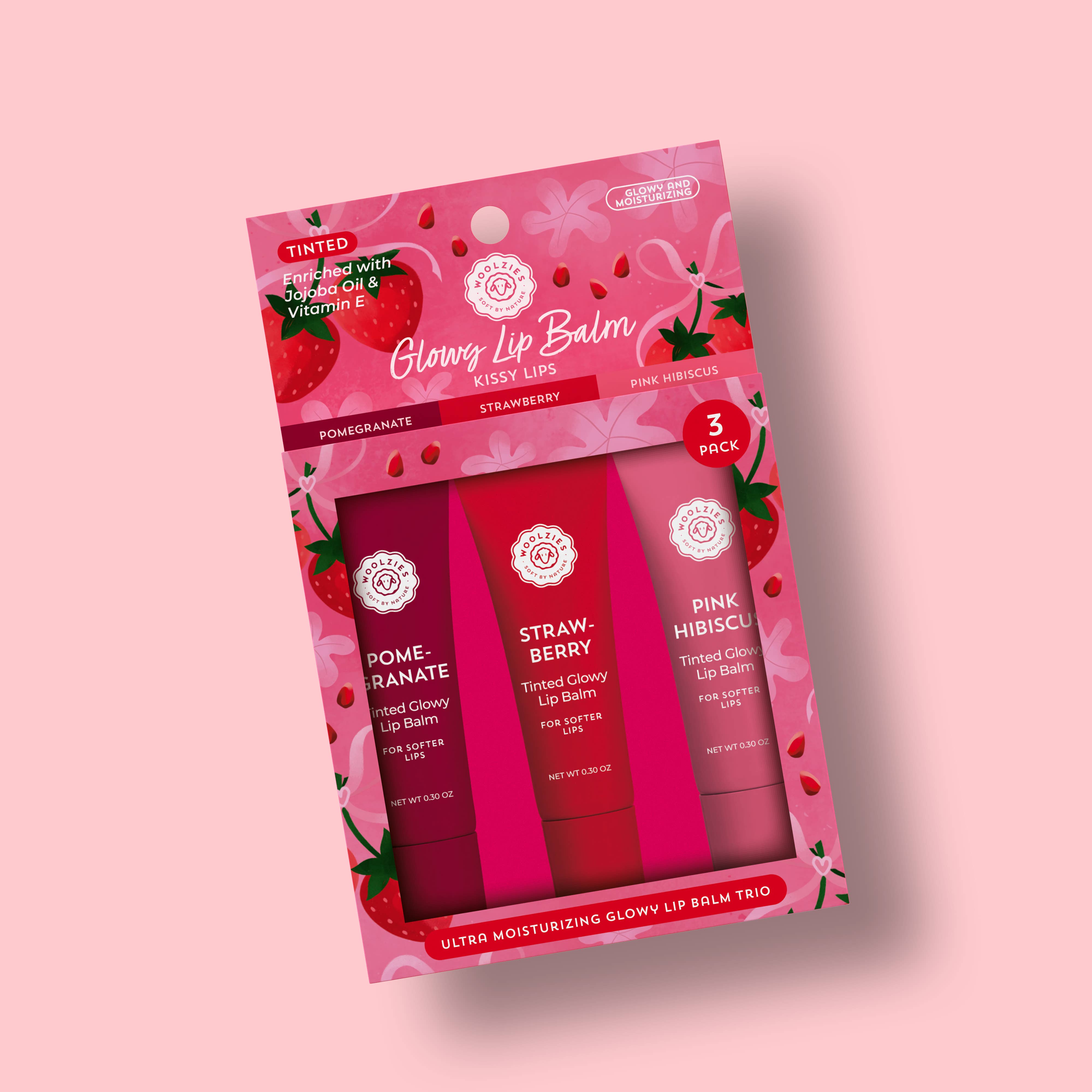 Glowy Lip Balm Trio - Kissy Lips