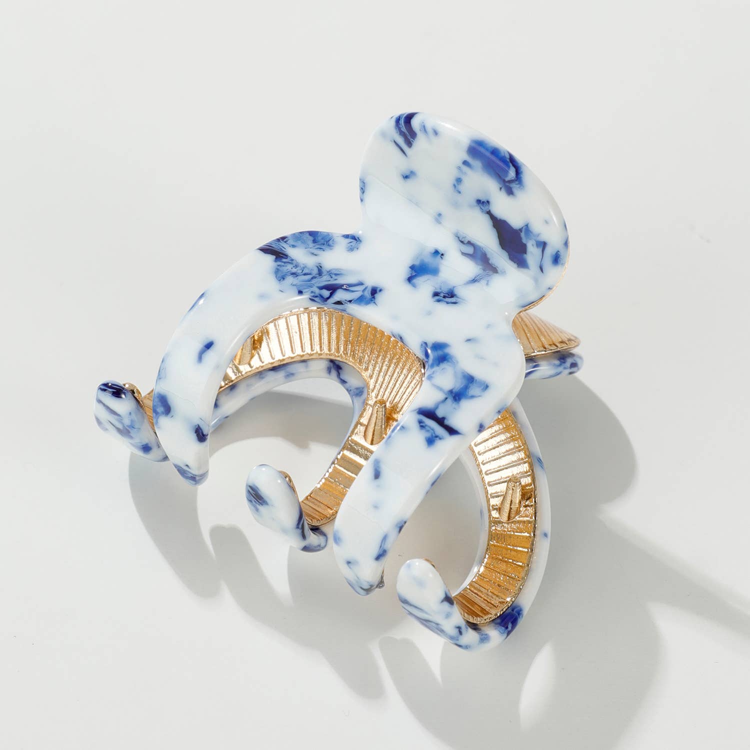 Jade Coastal Small Octopus Metal Claw Clip