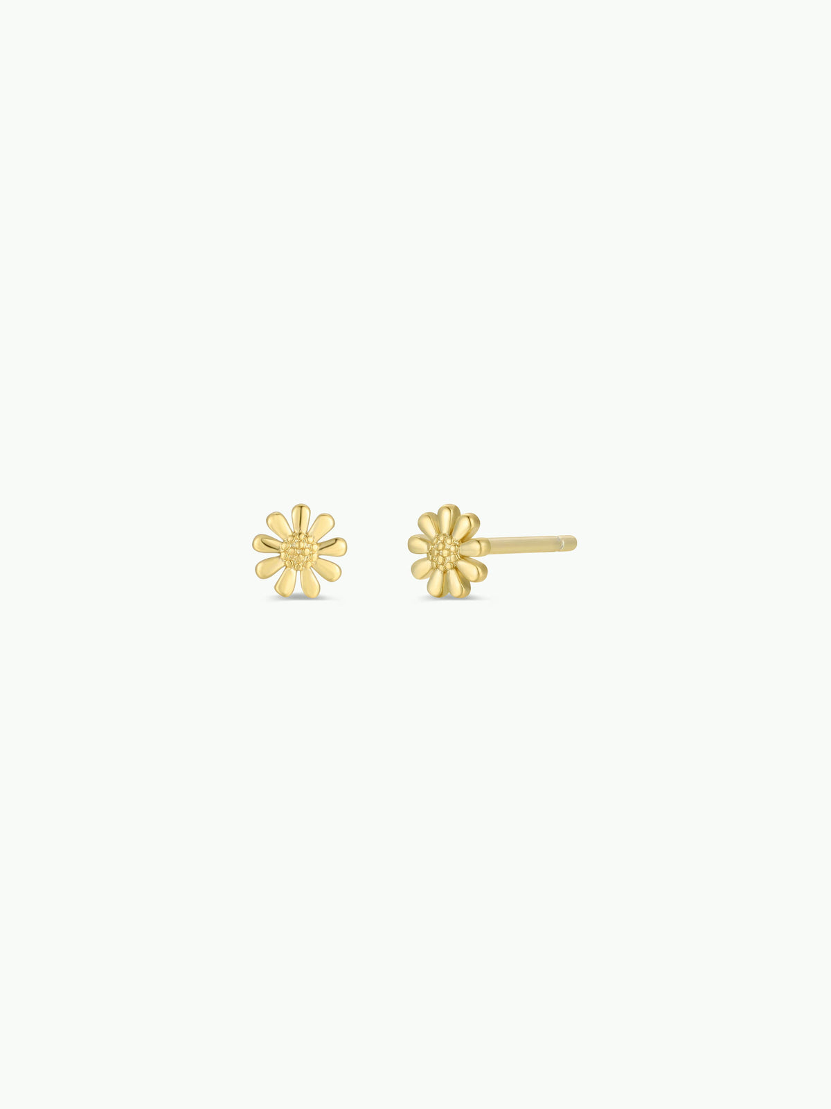 Gold Petite Daisy Stud Earrings
