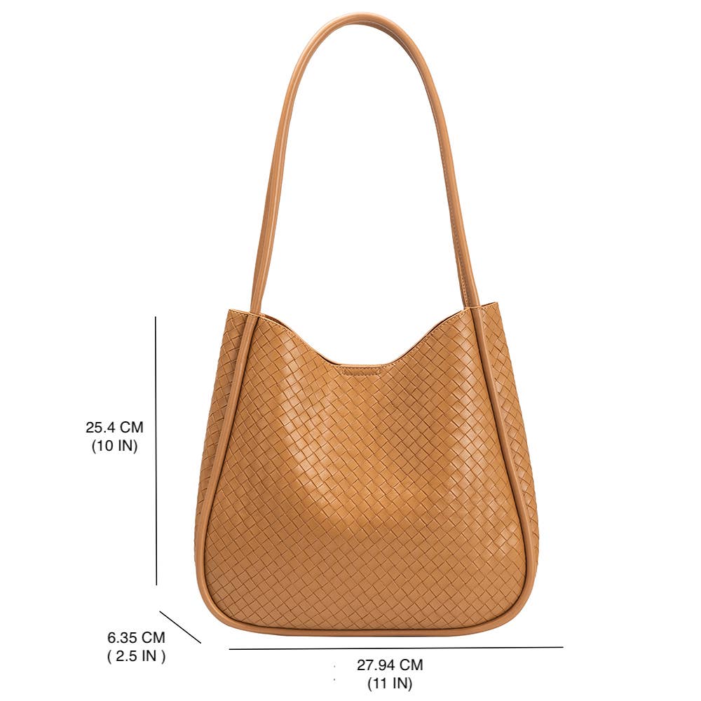 Mischa Tan Medium Recycled Vegan Tote Bag