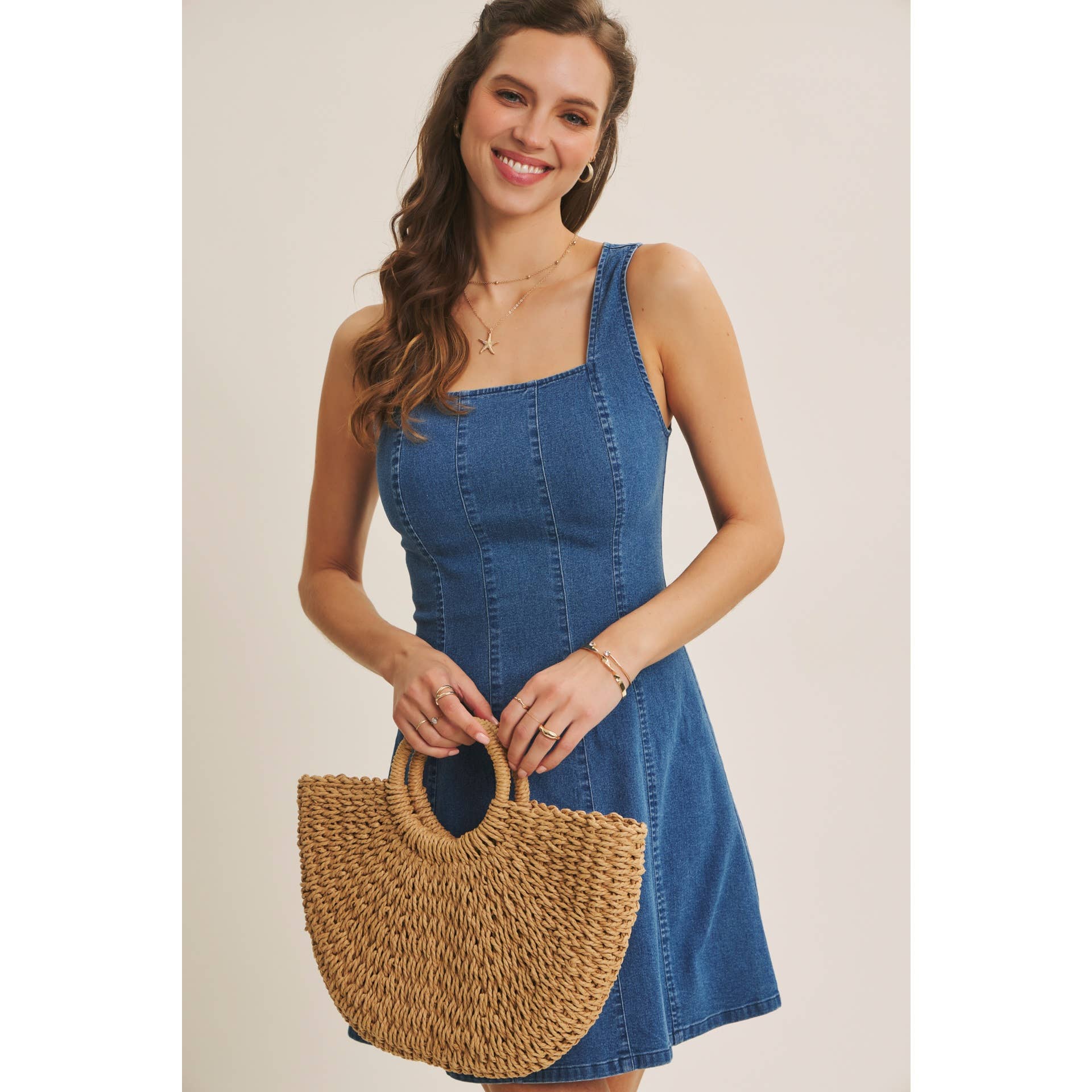 Clara Denim Mini Dress