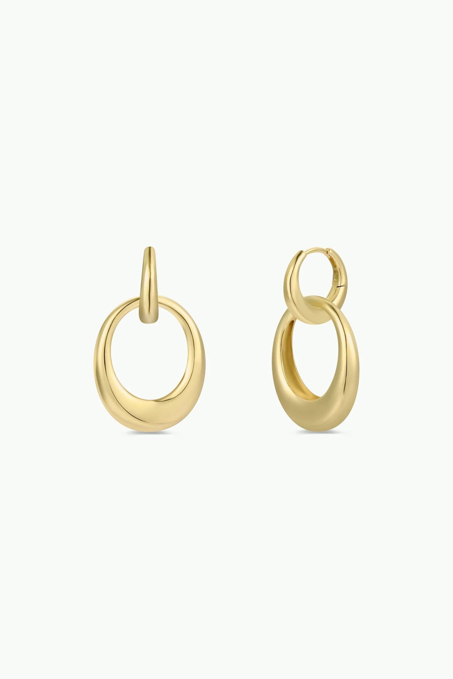 Coupled Hoop Earrings