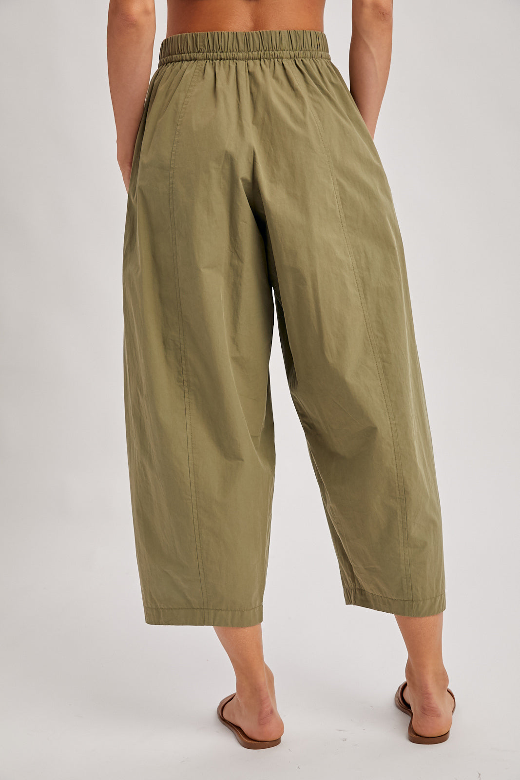 Chloe Barrel Leg Drawstring Pants