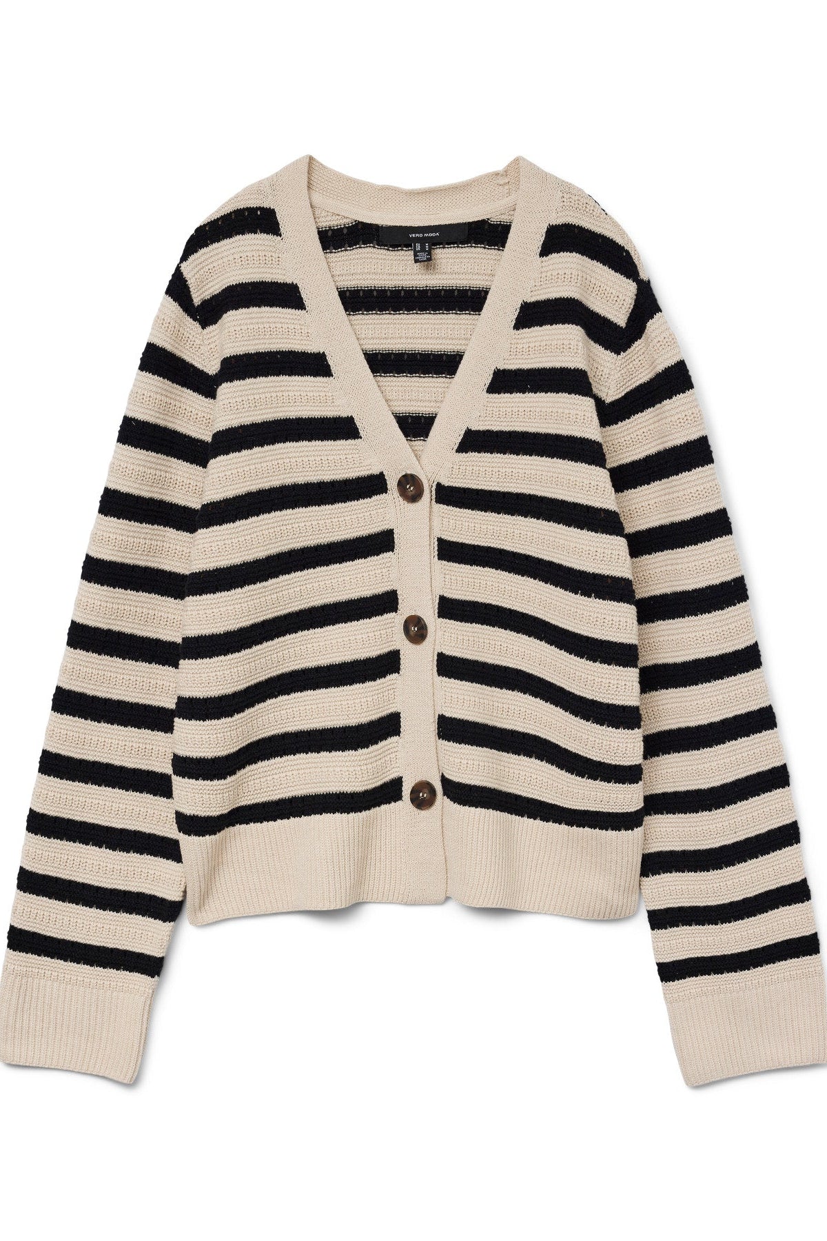 Lia Textured Striped Cardigan
