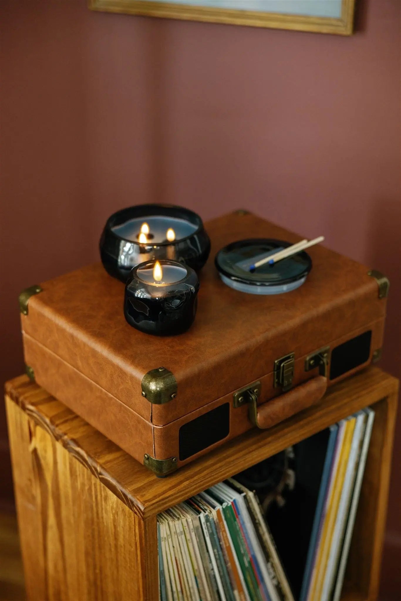 Basalt Candle - Rosewater Santal