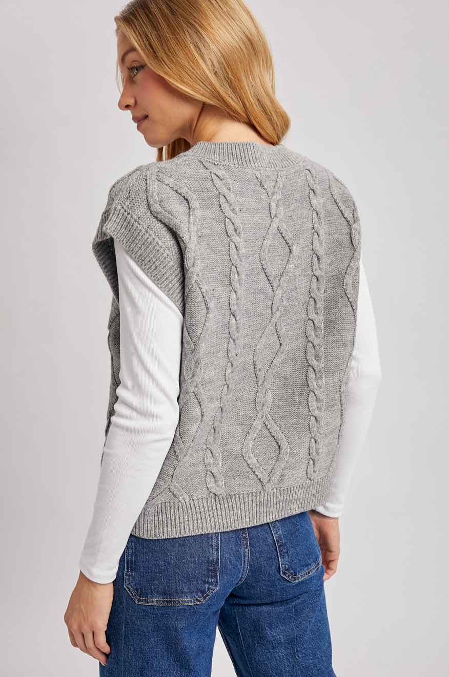 Faith Cable Knit Sweater Vest