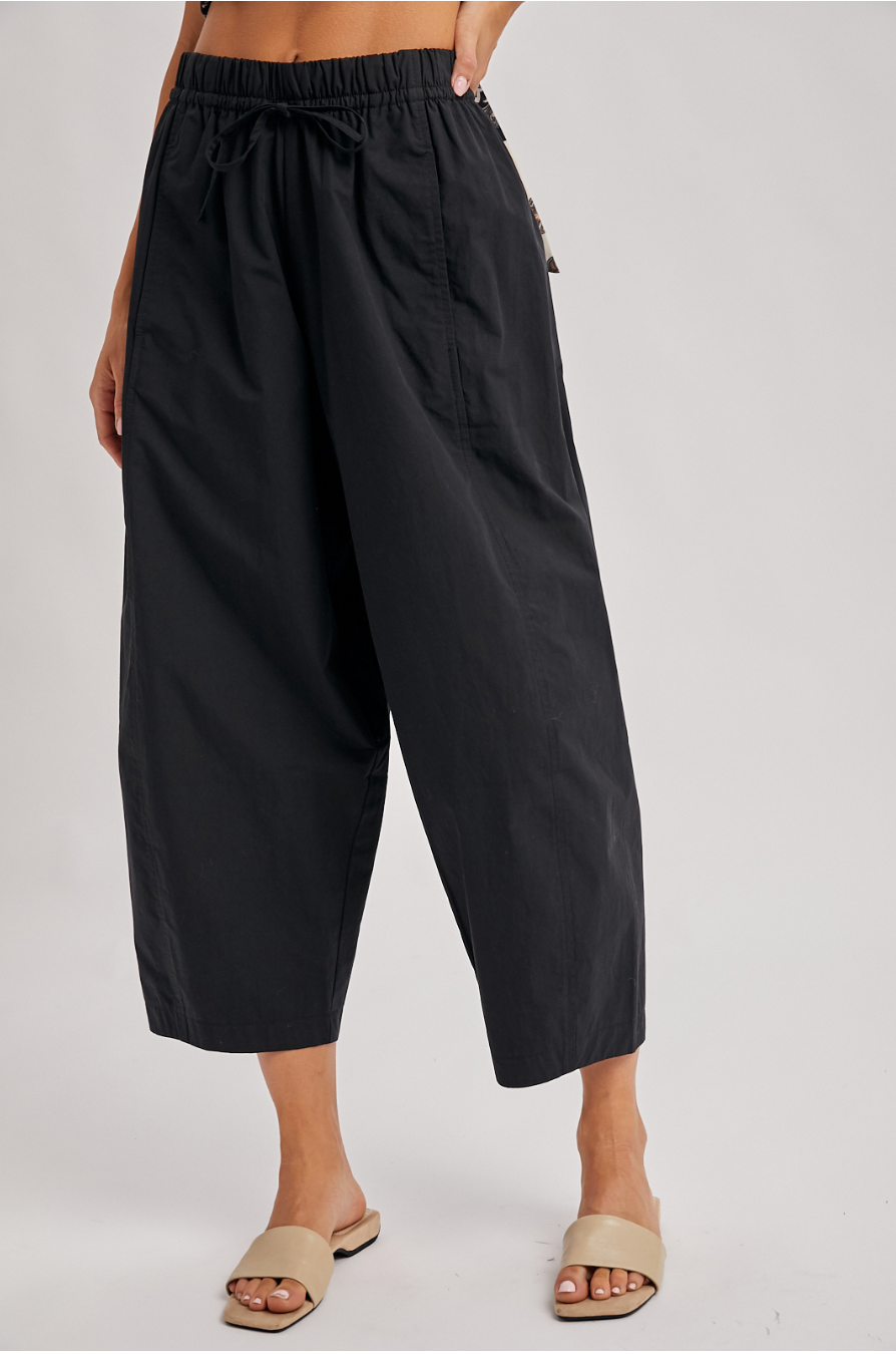 Chloe Barrel Leg Drawstring Pants